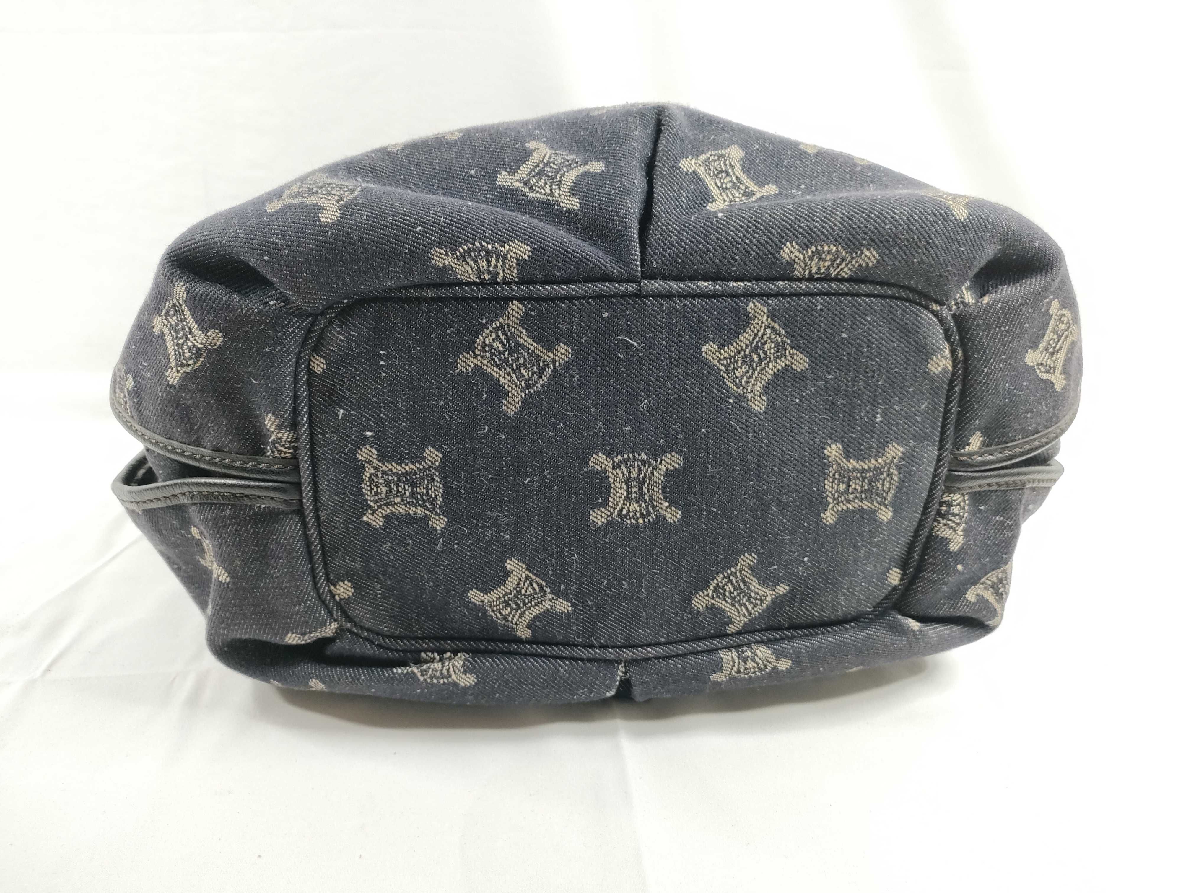 Paris Macadam Bittersweet Denim Shoulder Bag (Excellent Condition) — view 4