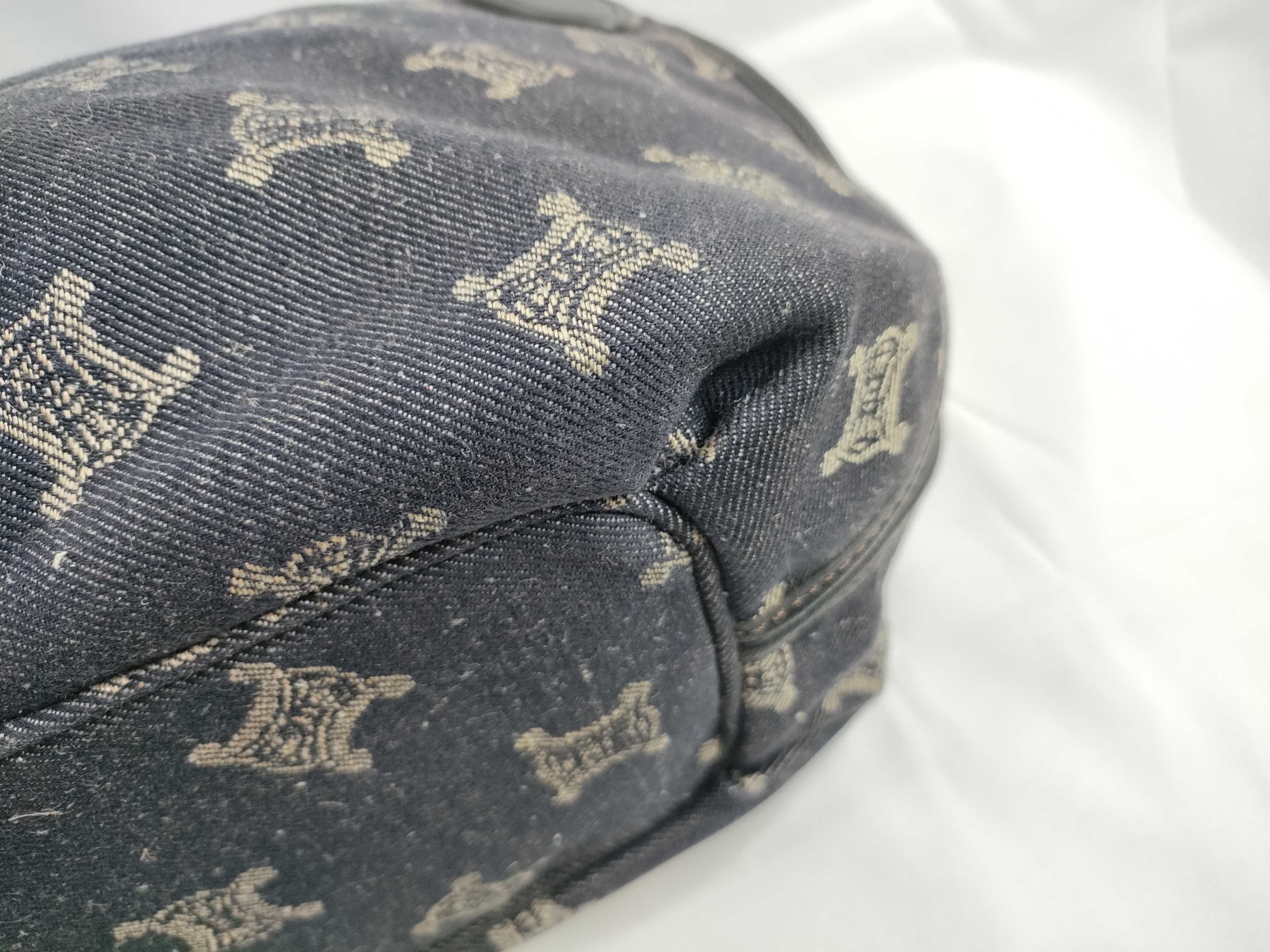 Paris Macadam Bittersweet Denim Shoulder Bag (Excellent Condition) — view 5