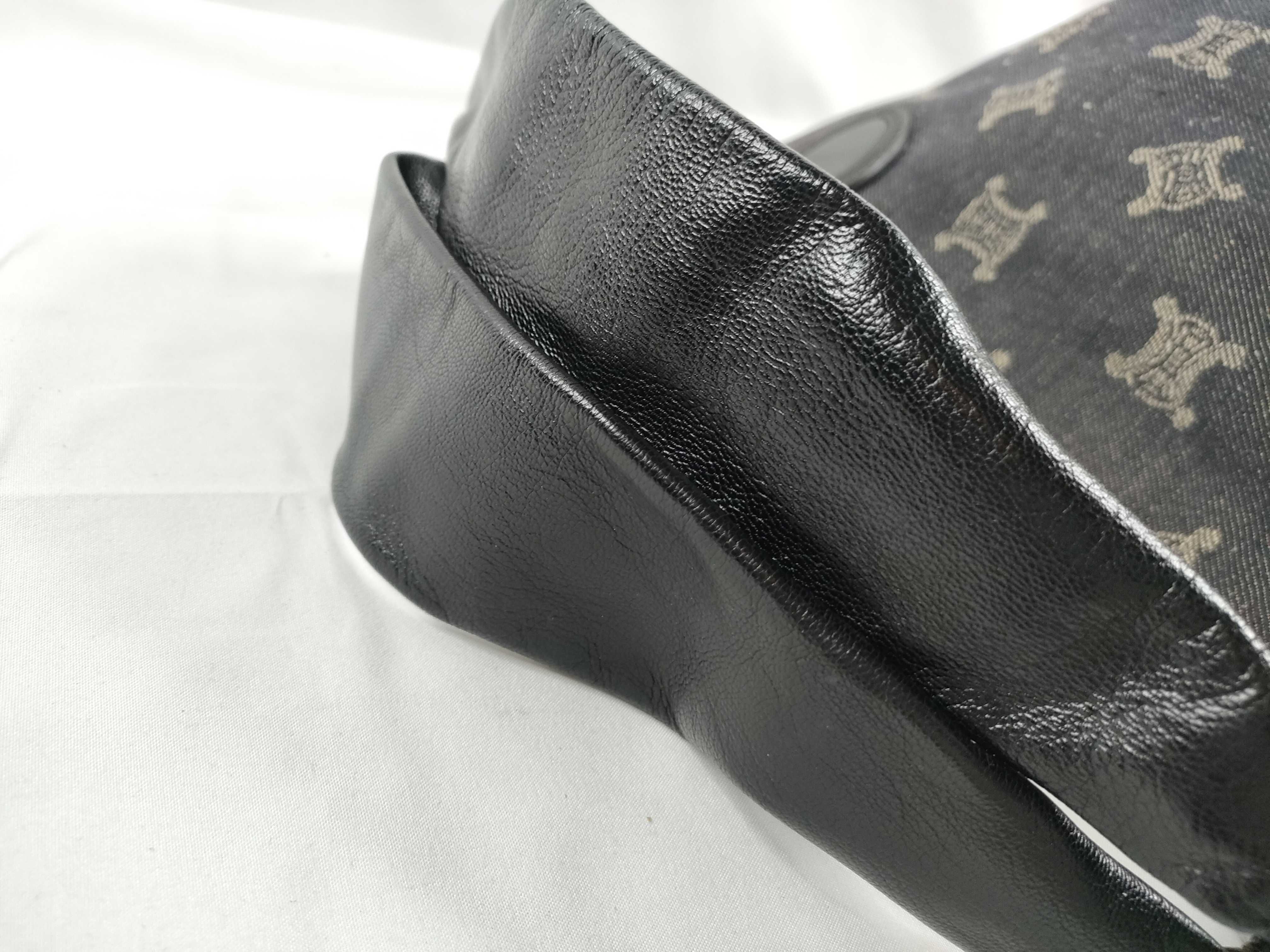 Paris Macadam Bittersweet Denim Shoulder Bag (Excellent Condition) — view 7