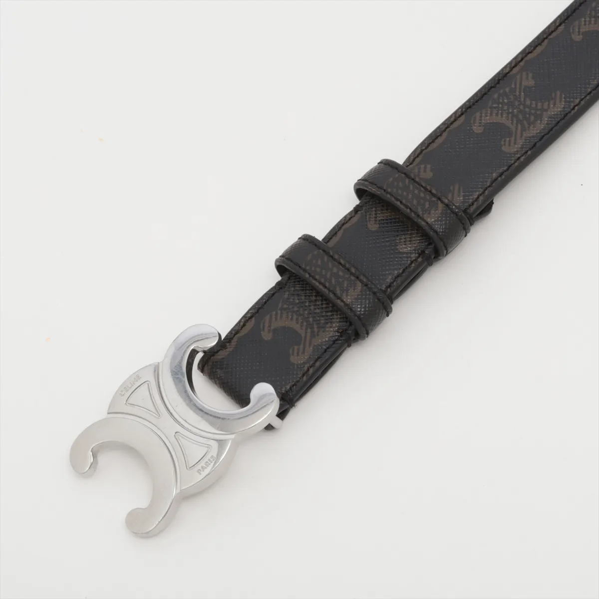 Triomphe belt, size 80, PVC. Shows signs of wear: — view 2