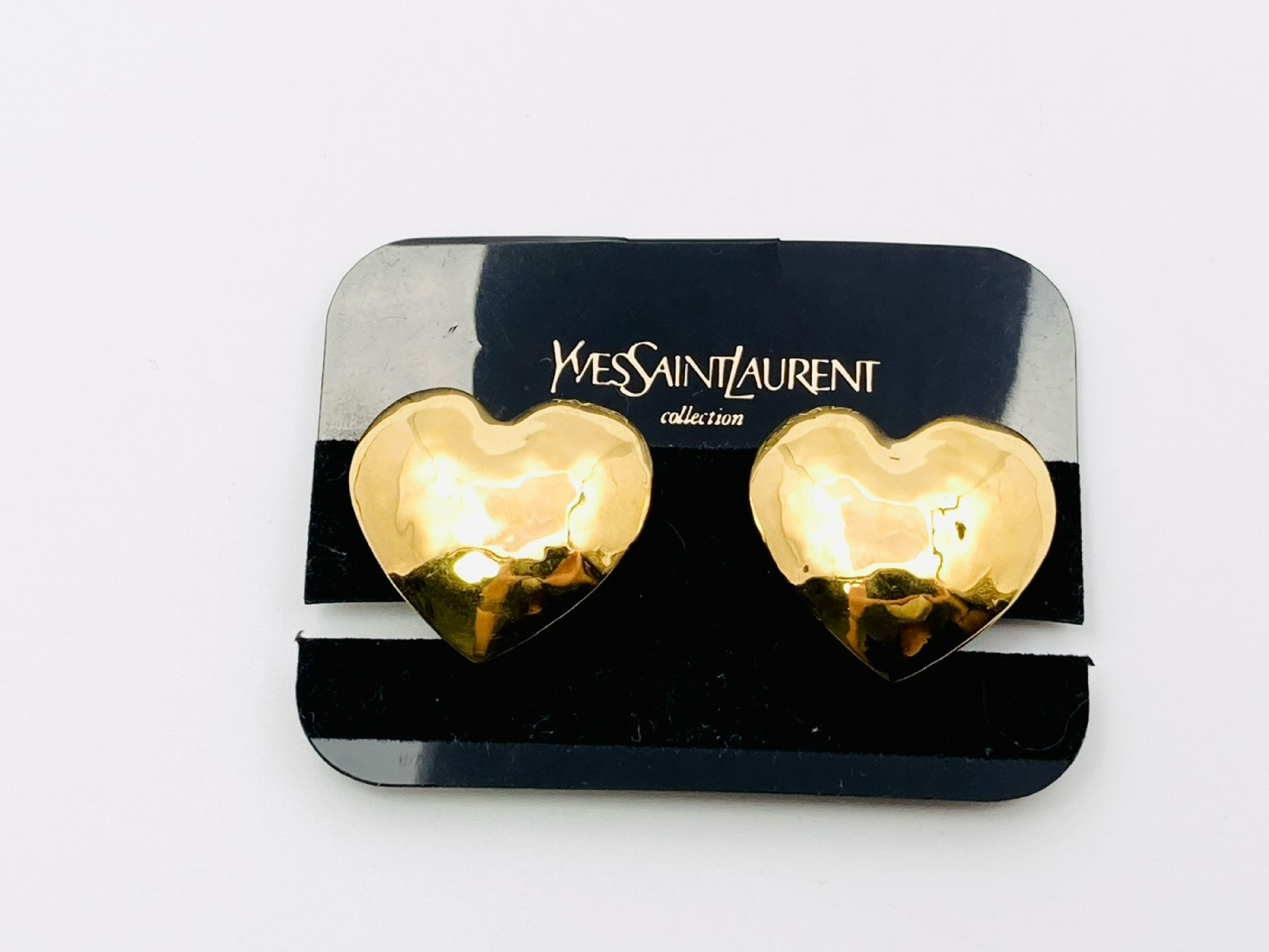 heart earrings, gold earrings. — view 4