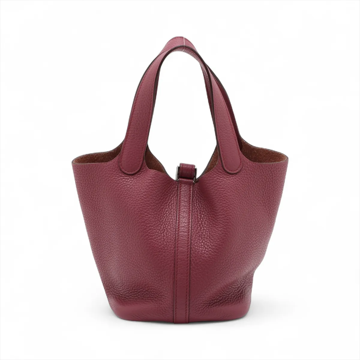 Picotan Lock 18 PM Taurillon Clemence Rosewood Silver hardware O:2011 — view 2