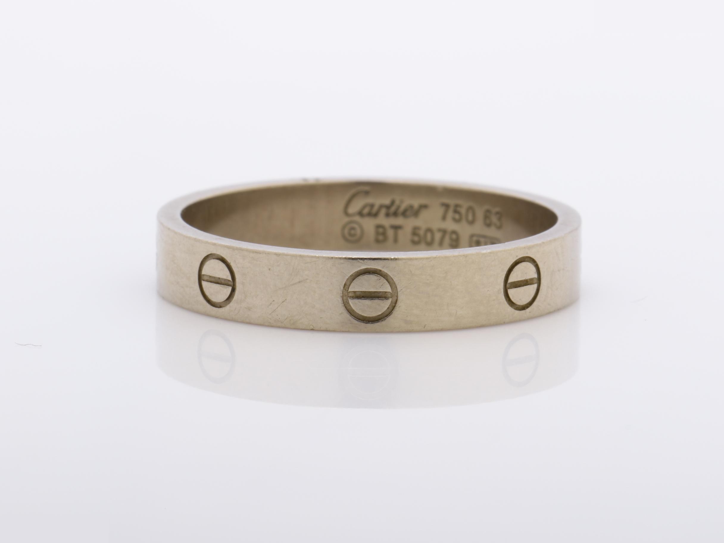 Mini Love Ring, 750WG, 5.6g, #22