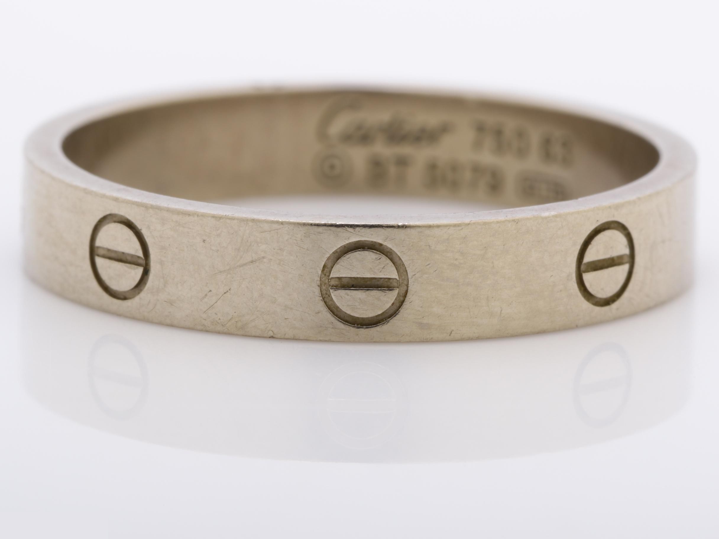 Mini Love Ring, 750WG, 5.6g, #22 — view 2