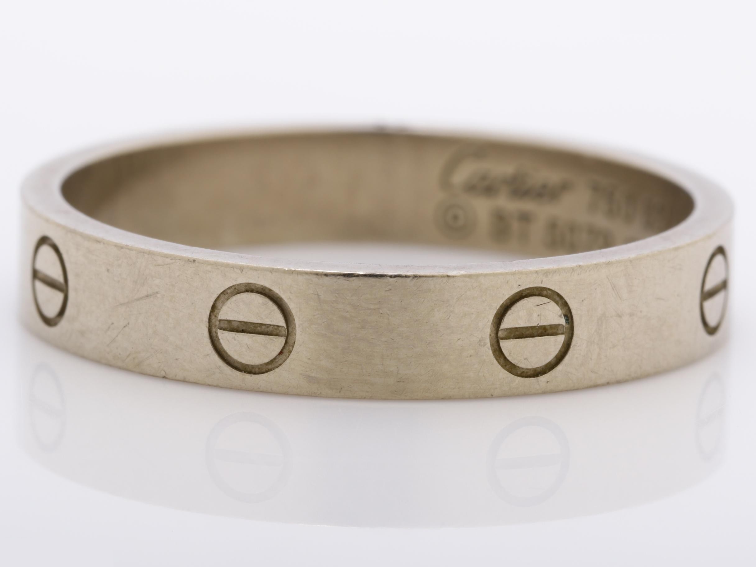 Mini Love Ring, 750WG, 5.6g, #22 — view 3