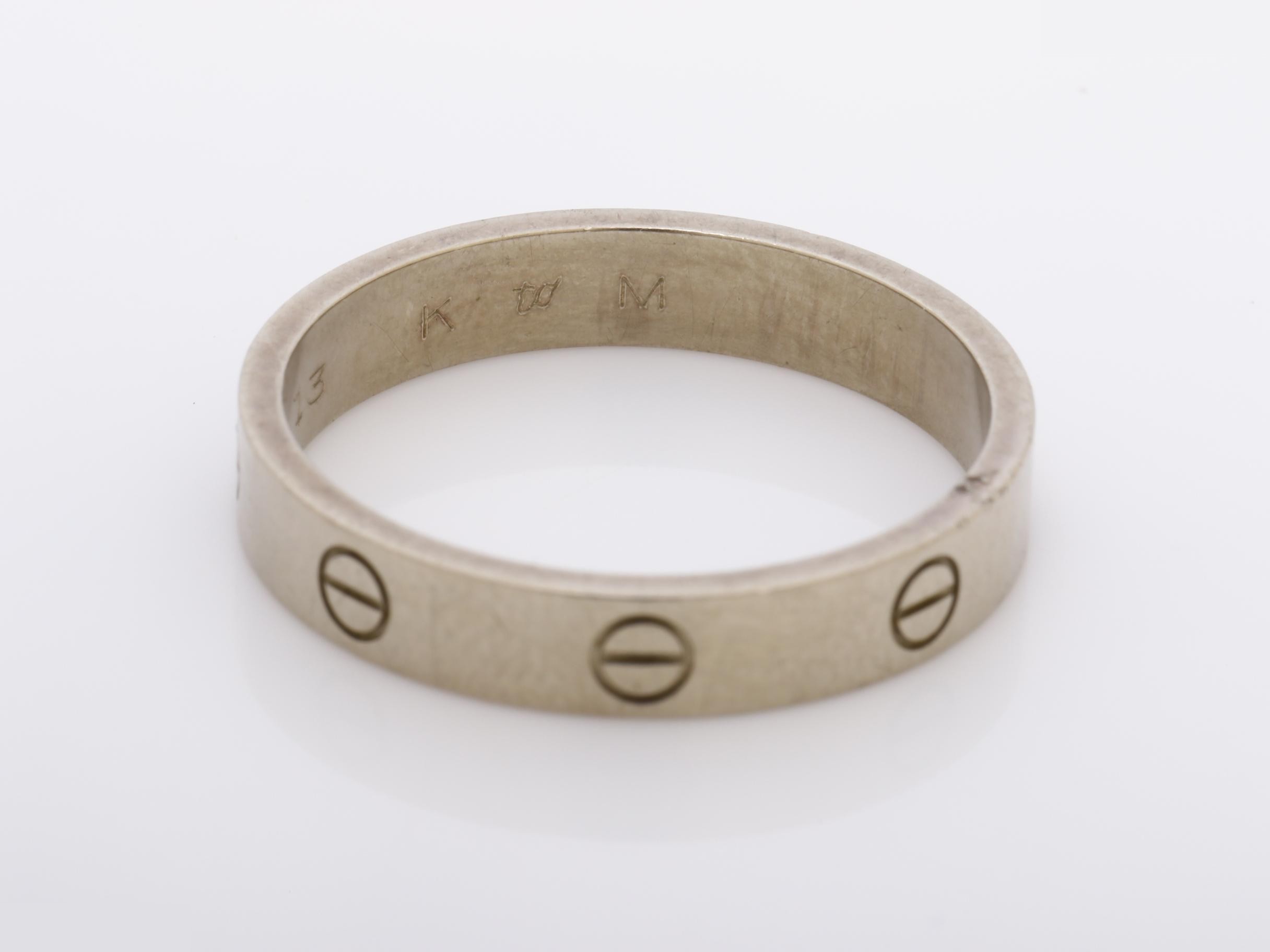 Mini Love Ring, 750WG, 5.6g, #22 — view 4