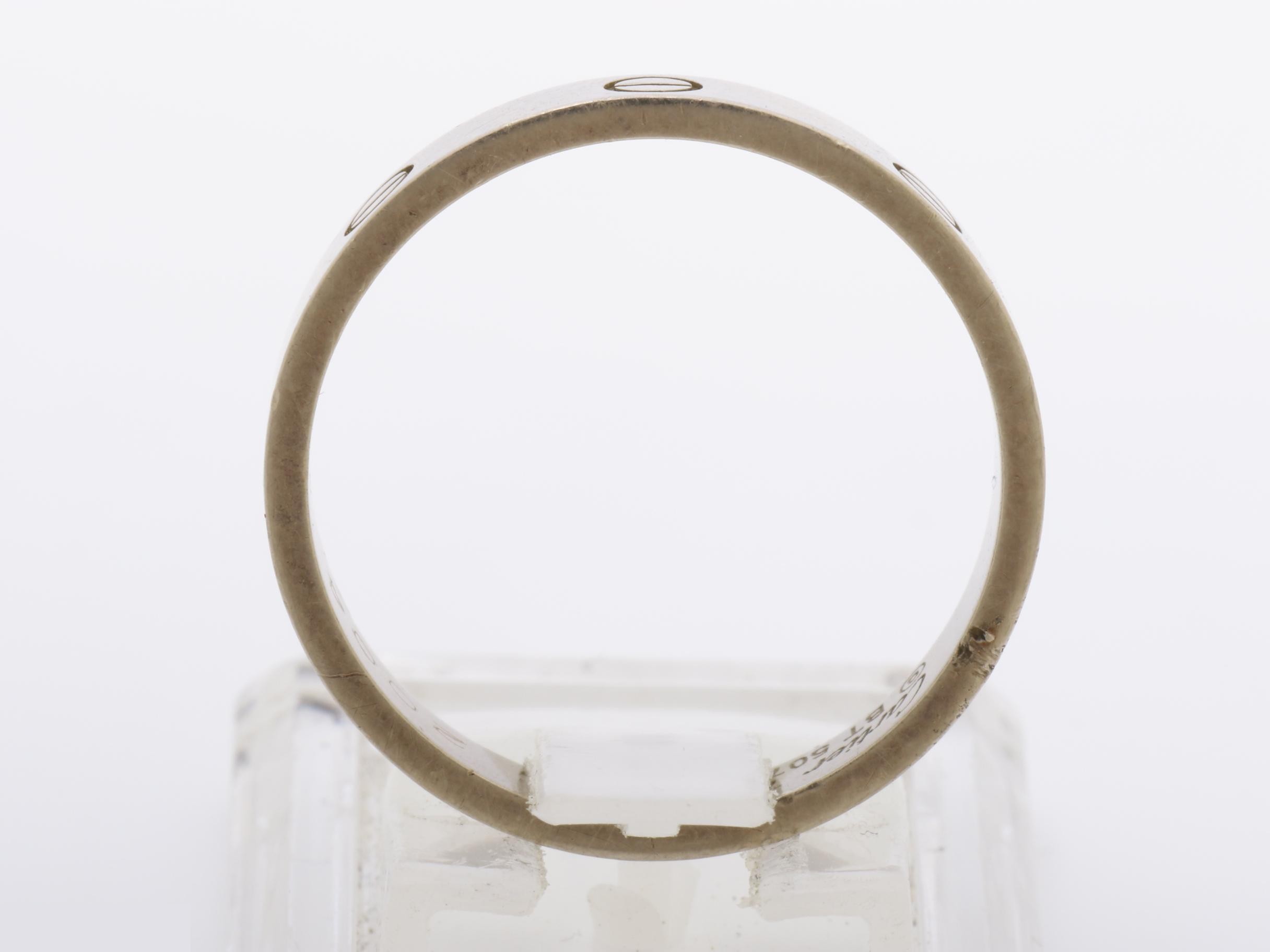 Mini Love Ring, 750WG, 5.6g, #22 — view 5