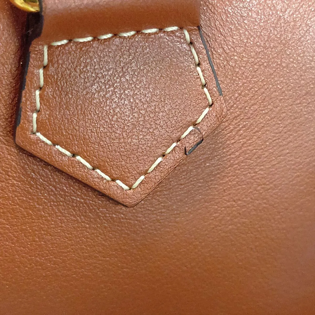 Cuir Triomphe Small Boston Leather 2-Way Handbag, Brown — view 12