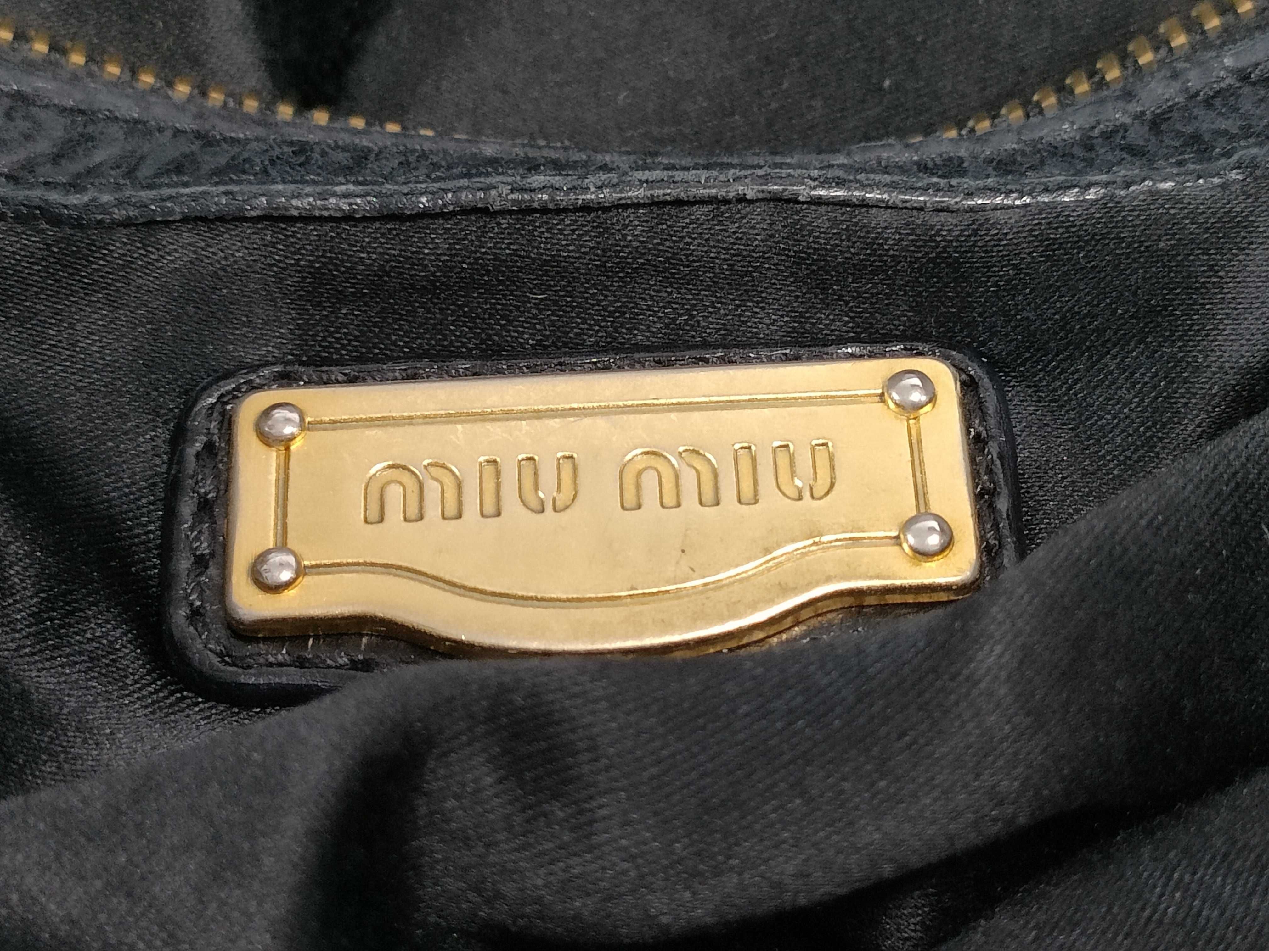 Leather Black Ribbon Handbag — view 11