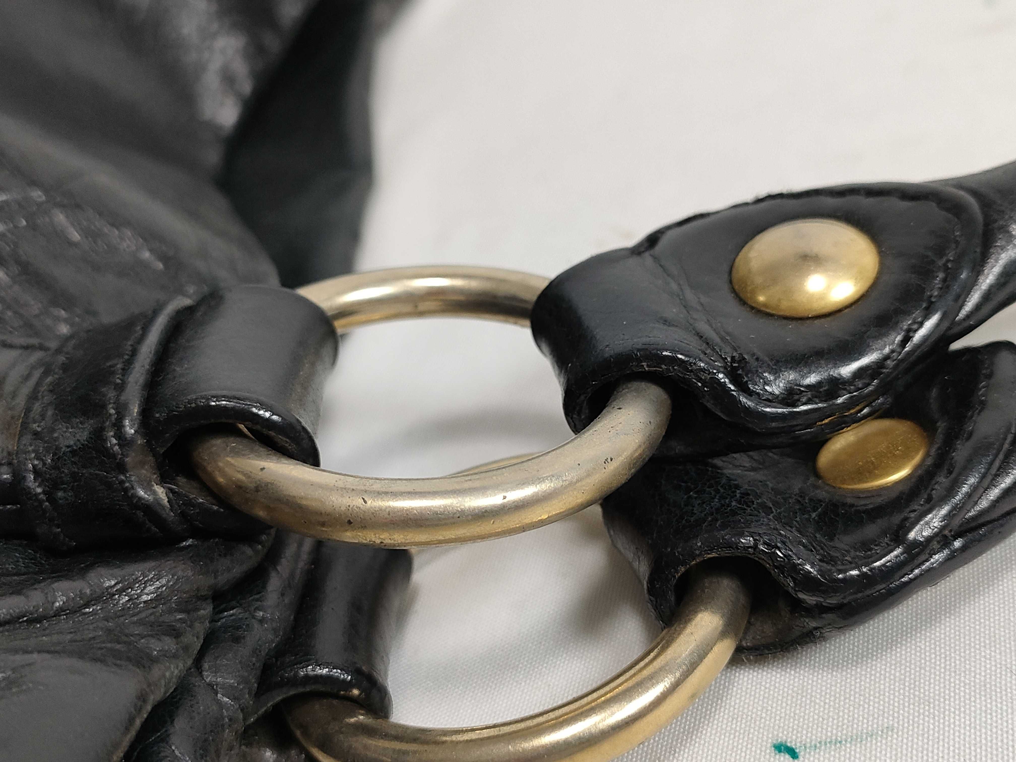 Leather Black Ribbon Handbag — view 5