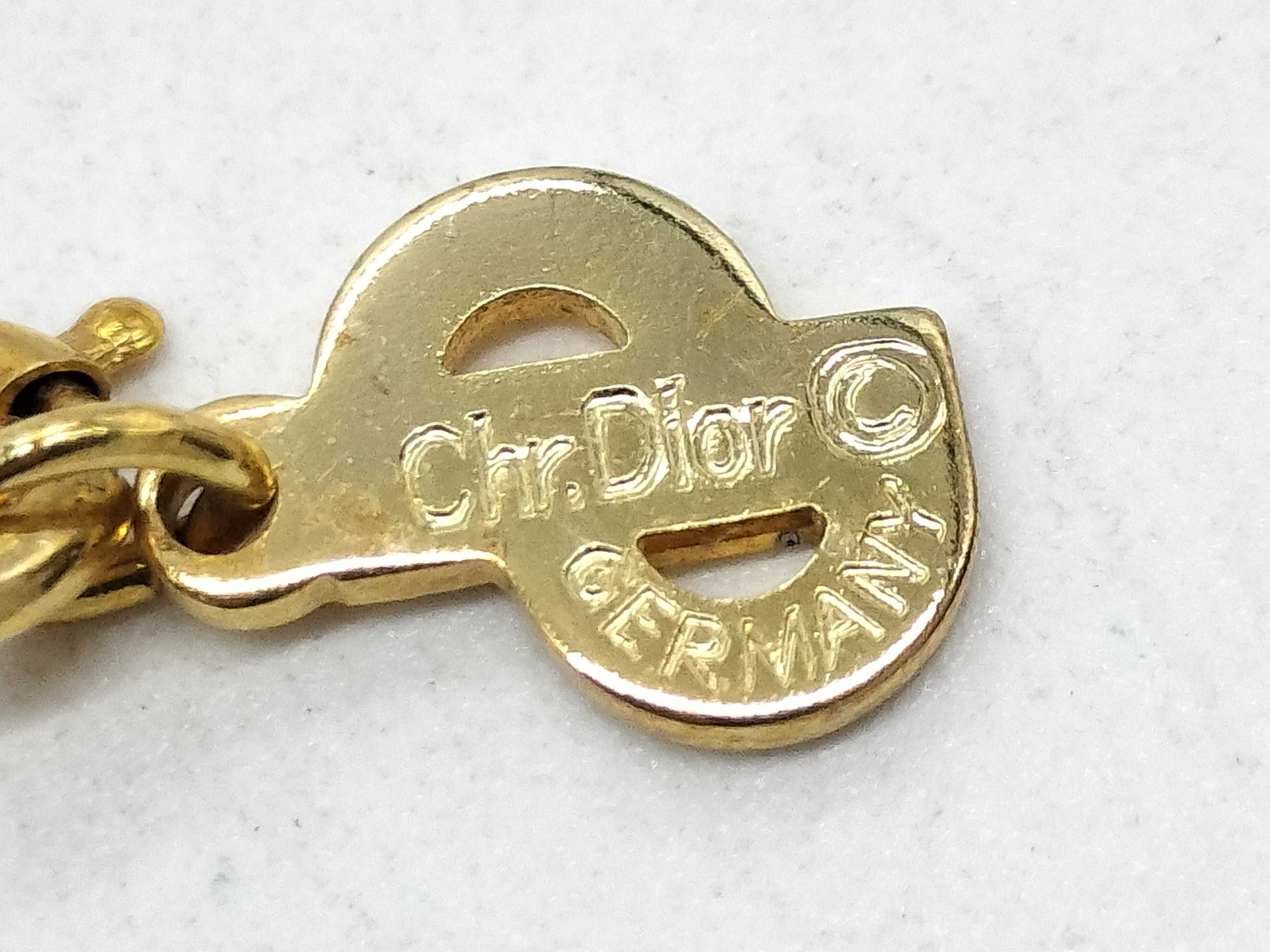 CD logo stone necklace — view 6