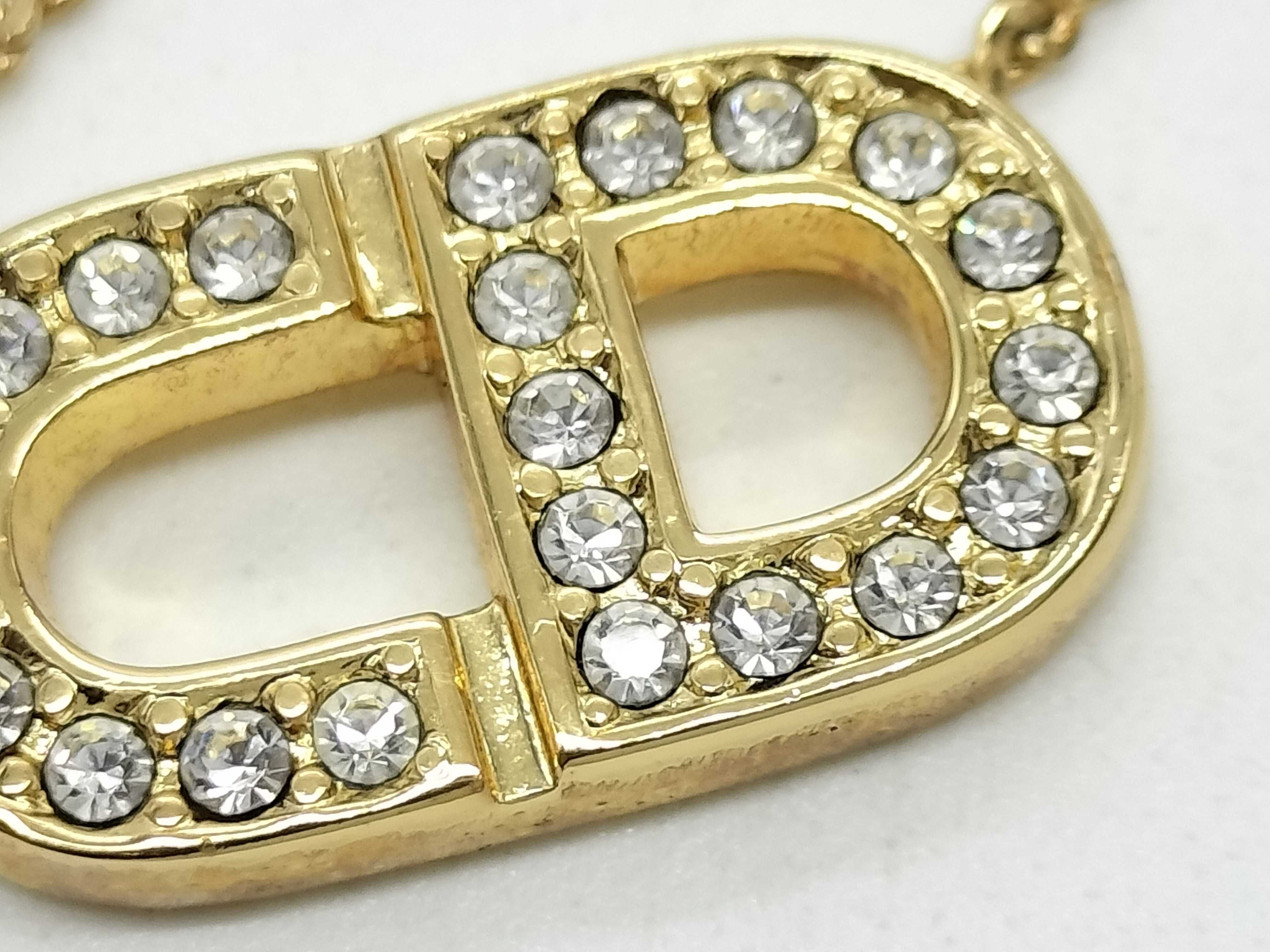 CD logo stone necklace — view 8