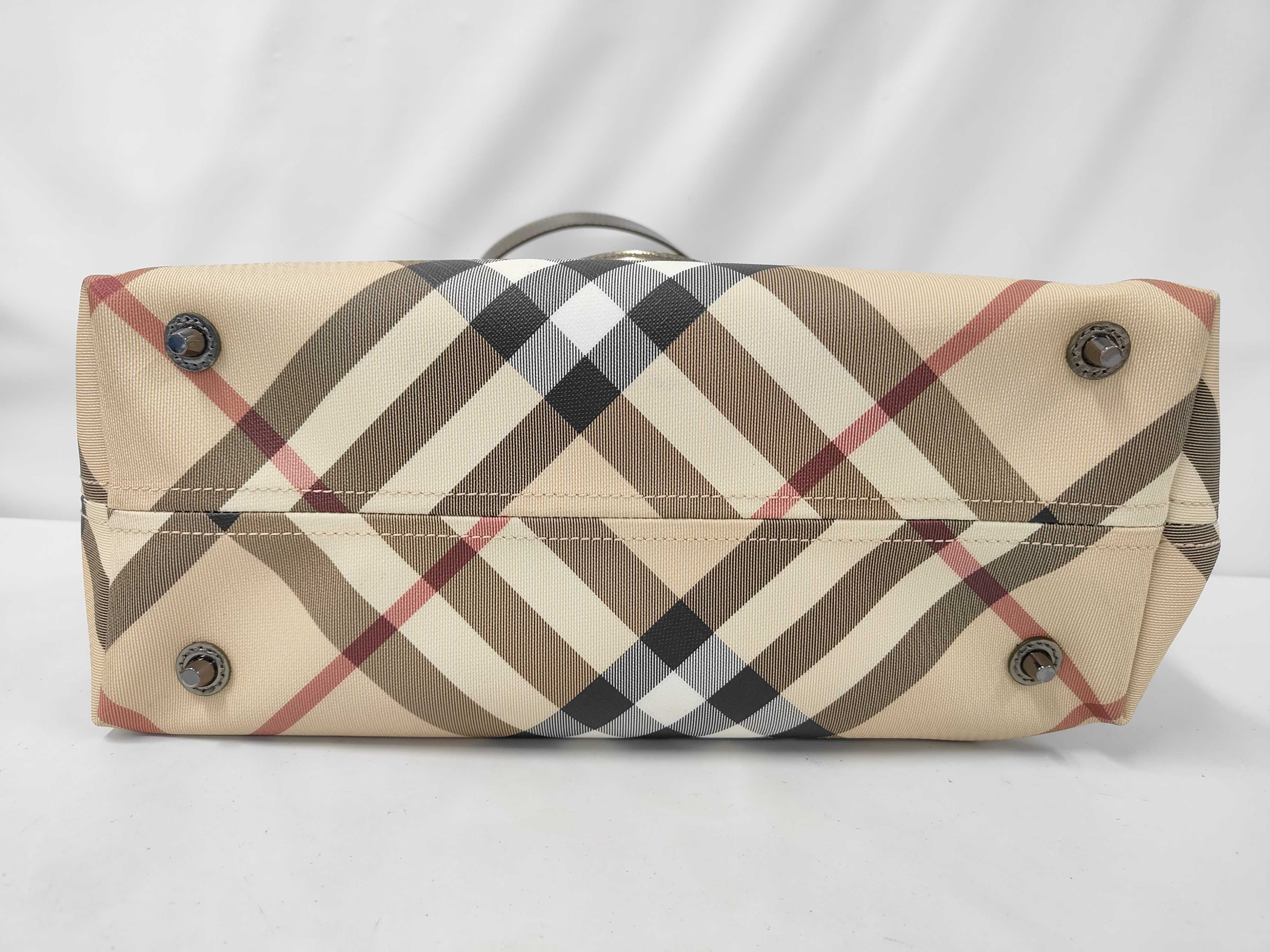 Check Pattern Handbag Tote Bag — view 3