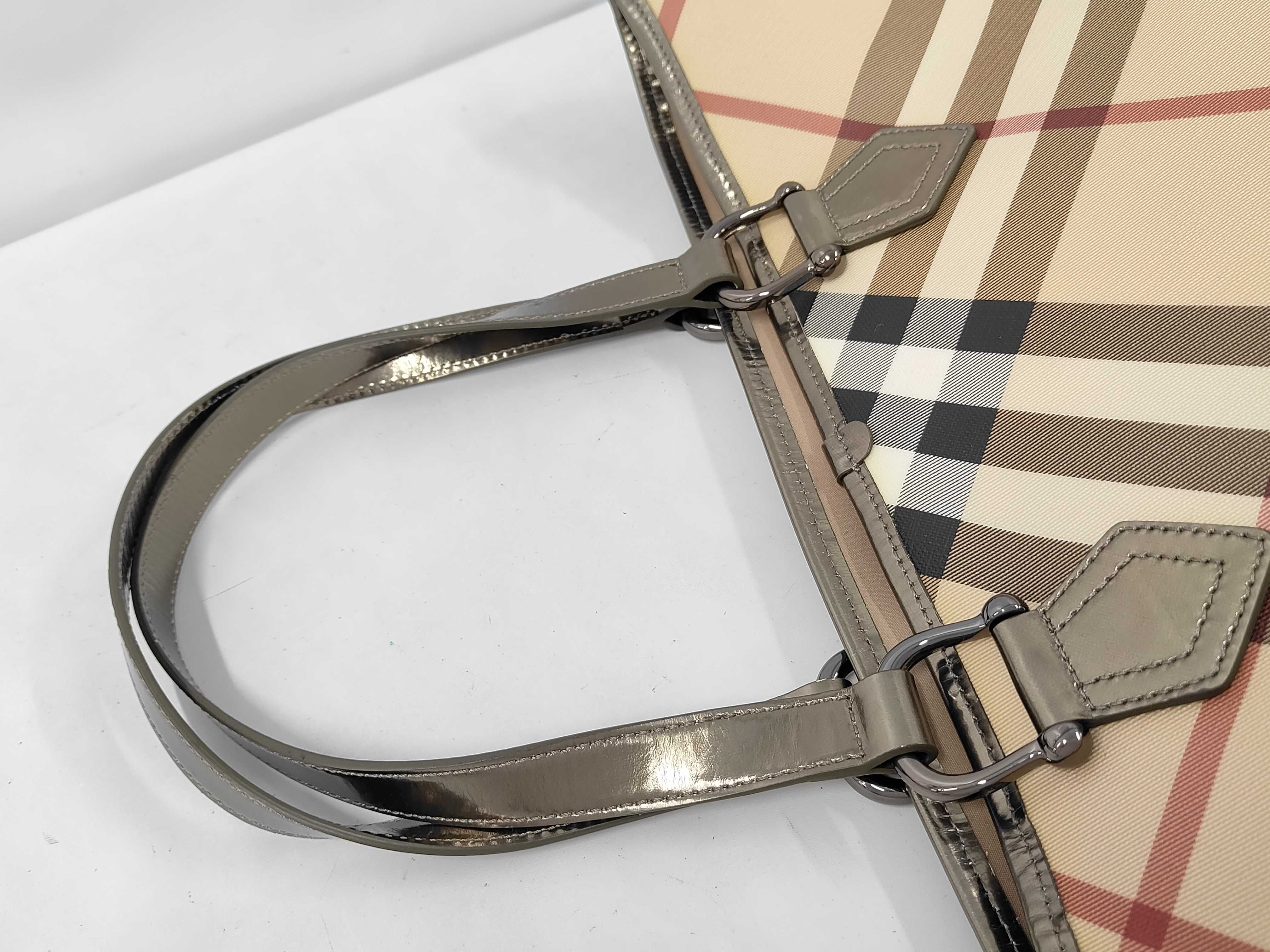 Check Pattern Handbag Tote Bag — view 5