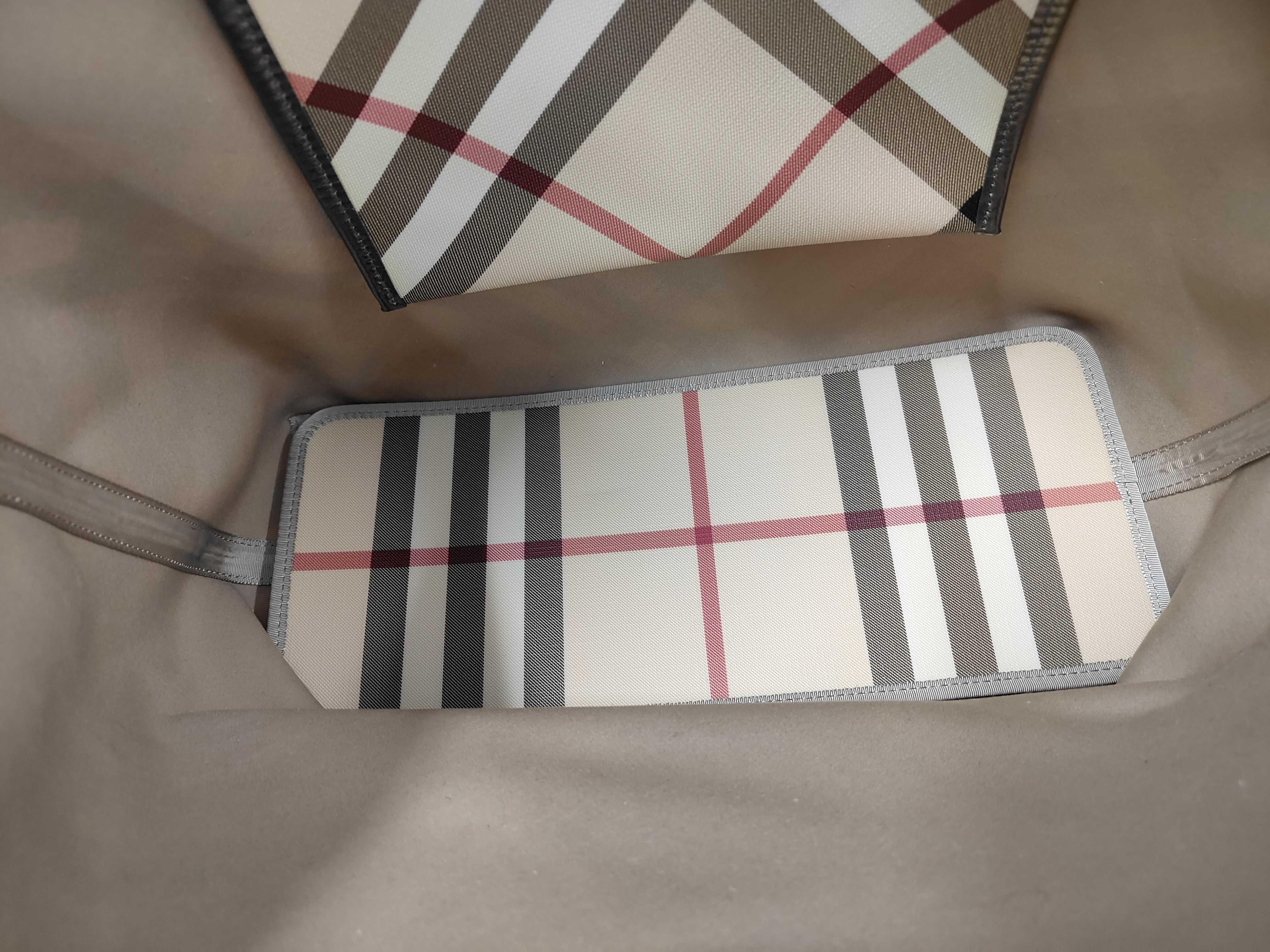 Check Pattern Handbag Tote Bag — view 9