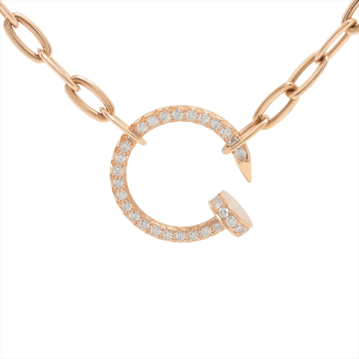 Just Ankle Diamond Necklace 750(PG) 16.8g PLM199