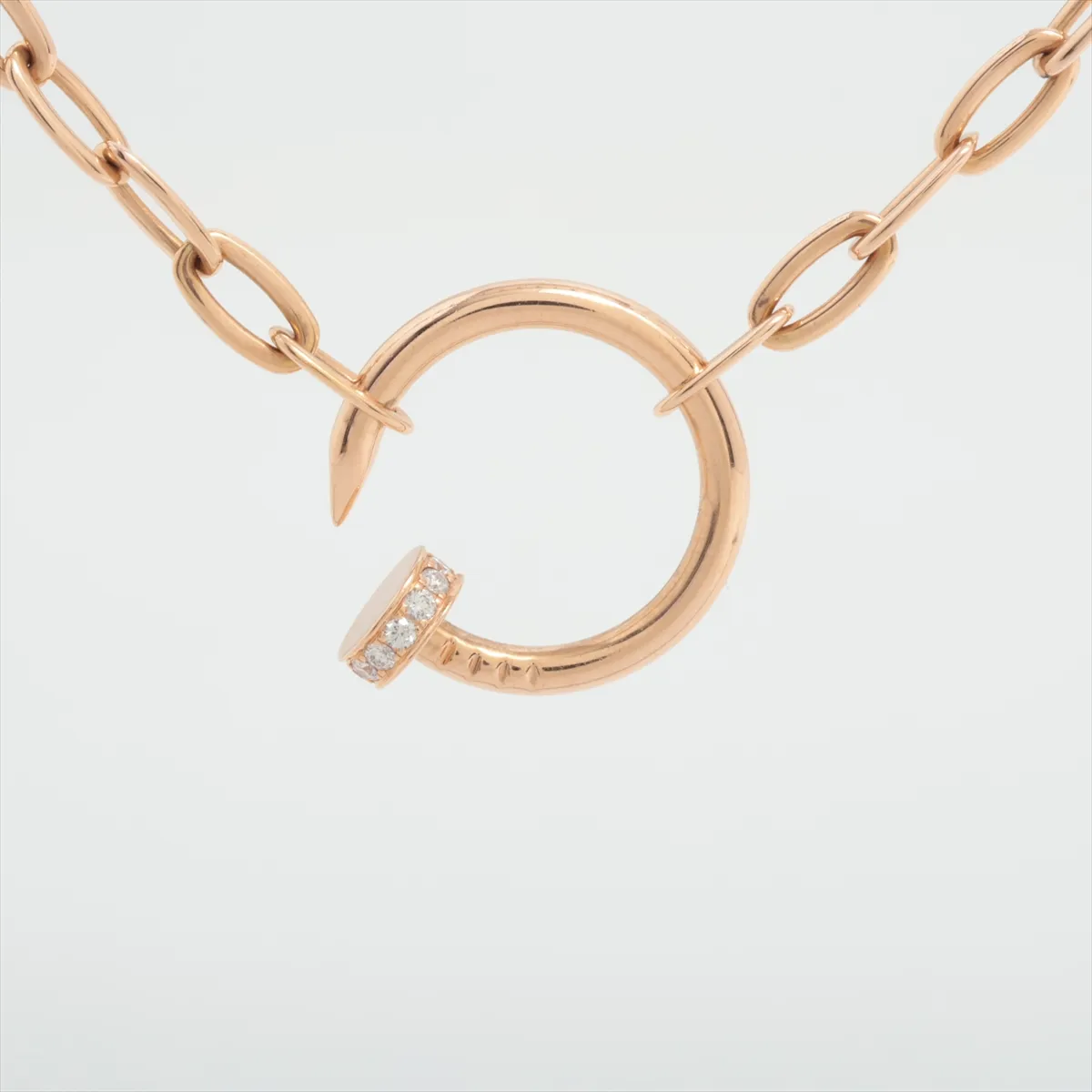 Just Ankle Diamond Necklace 750(PG) 16.8g PLM199 — view 2