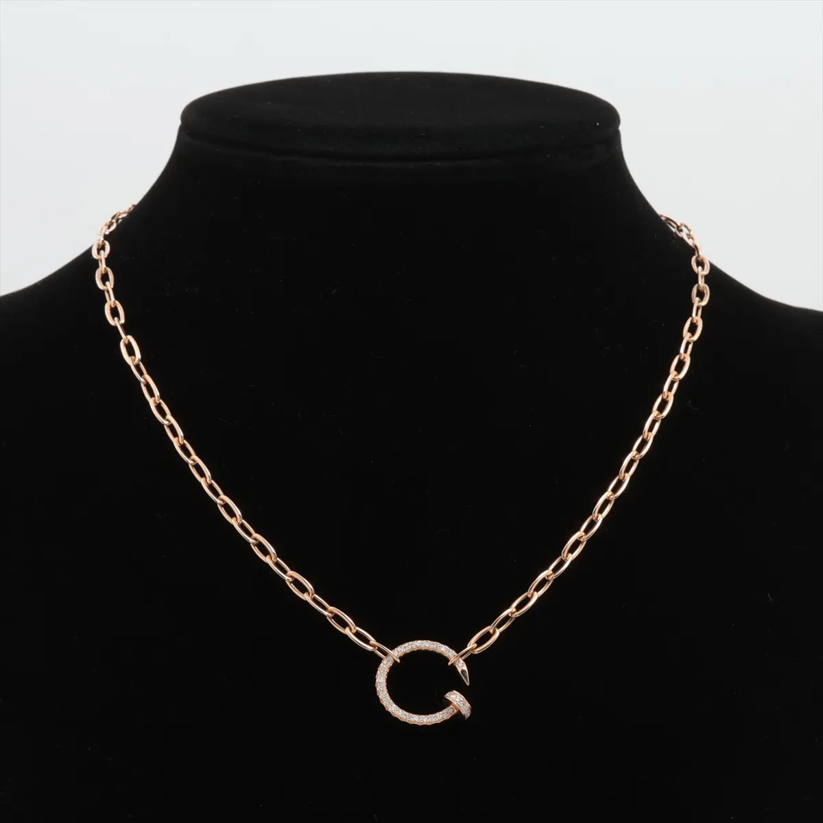 Just Ankle Diamond Necklace 750(PG) 16.8g PLM199 — view 5