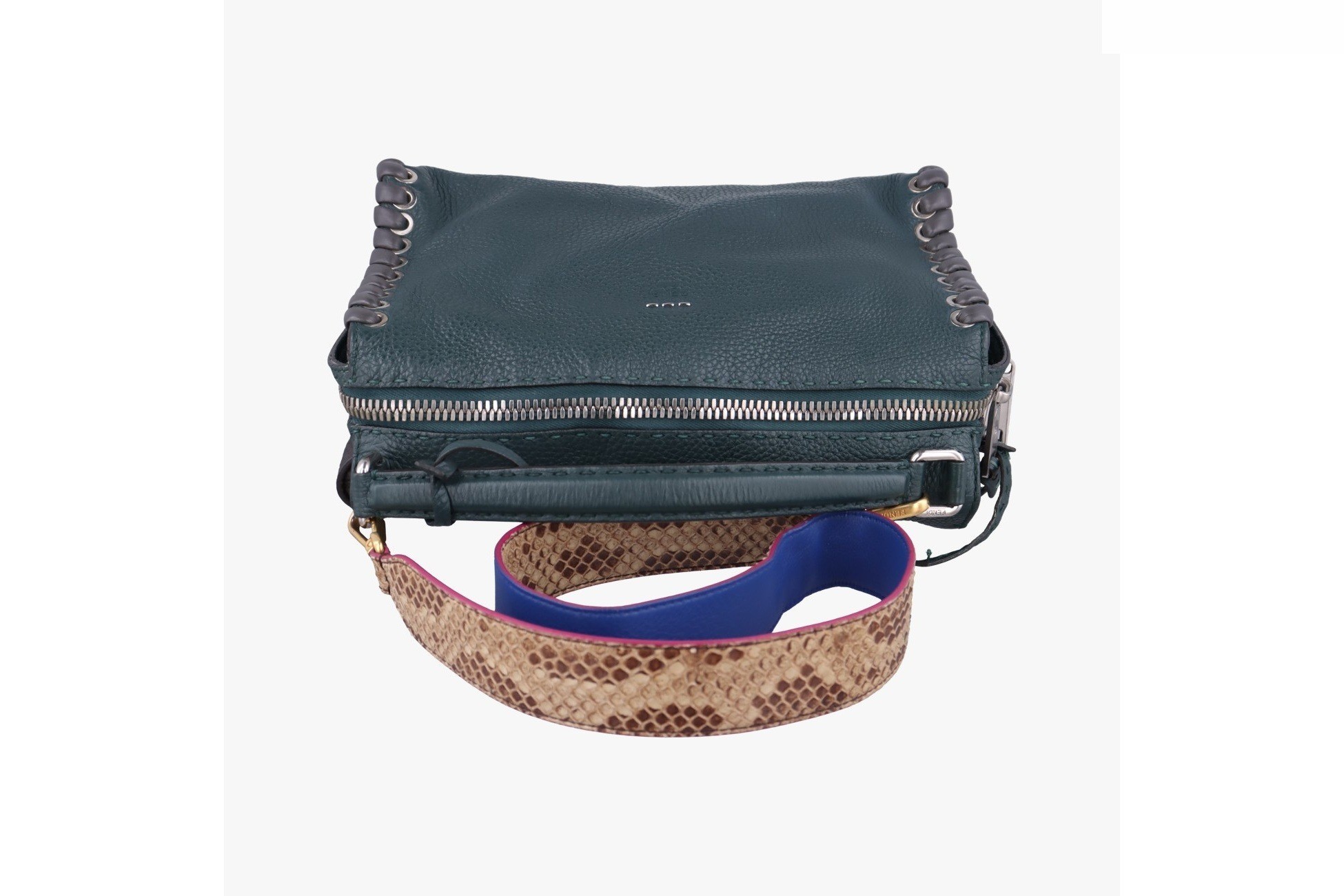 Selleria Ray Whipstitch Leather x Python Green — view 5