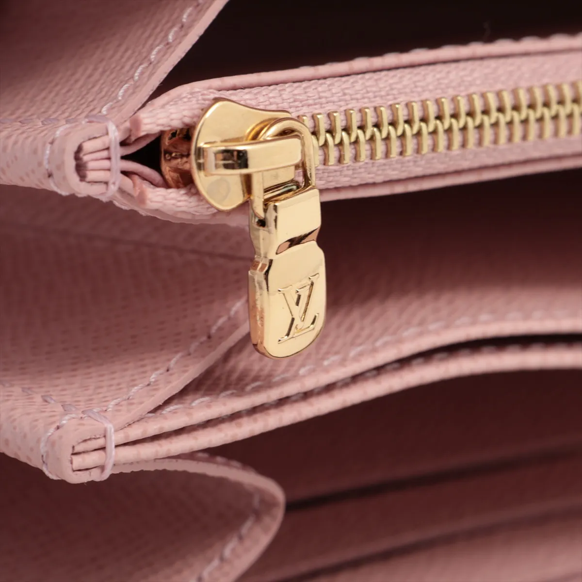 Monogram Zippy Wallet M41894 Rose Ballerine Round Zip Wallet (RFID detected) — view 12