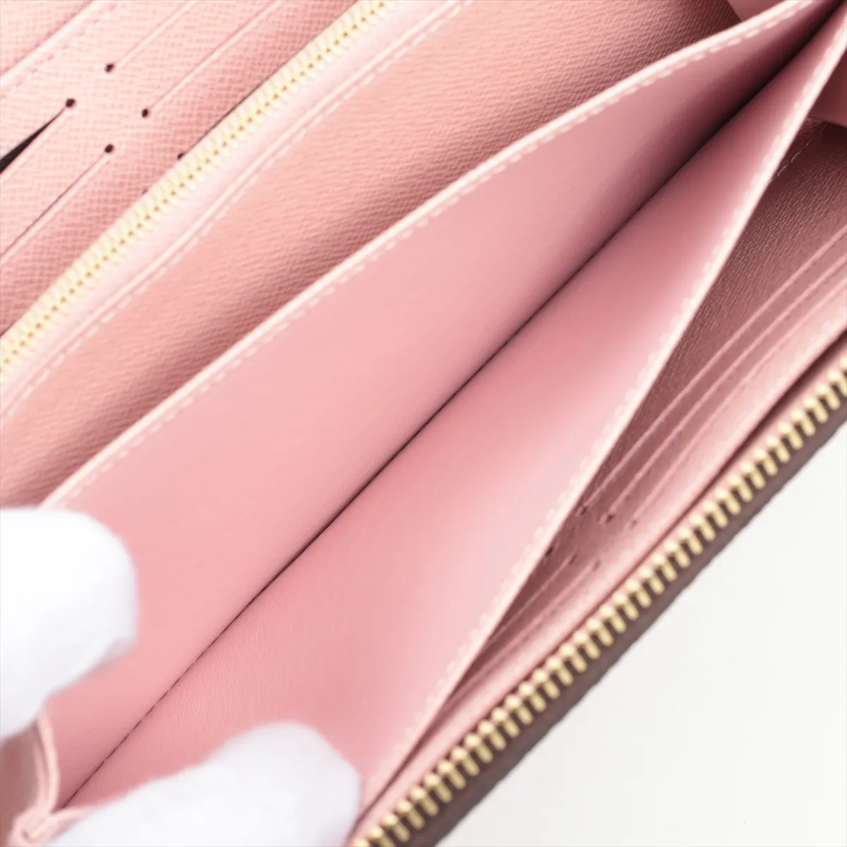 Monogram Zippy Wallet M41894 Rose Ballerine Round Zip Wallet (RFID detected) — view 7