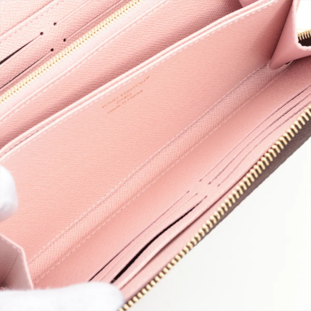 Monogram Zippy Wallet M41894 Rose Ballerine Round Zip Wallet (RFID detected) — view 8