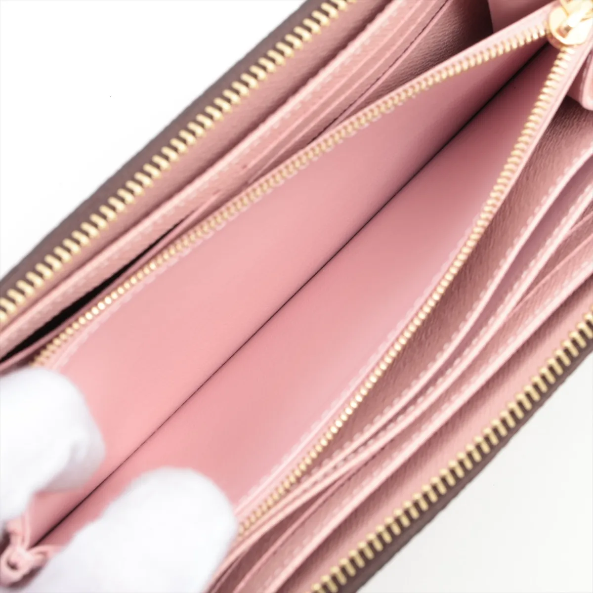 Monogram Zippy Wallet M41894 Rose Ballerine Round Zip Wallet (RFID detected) — view 10