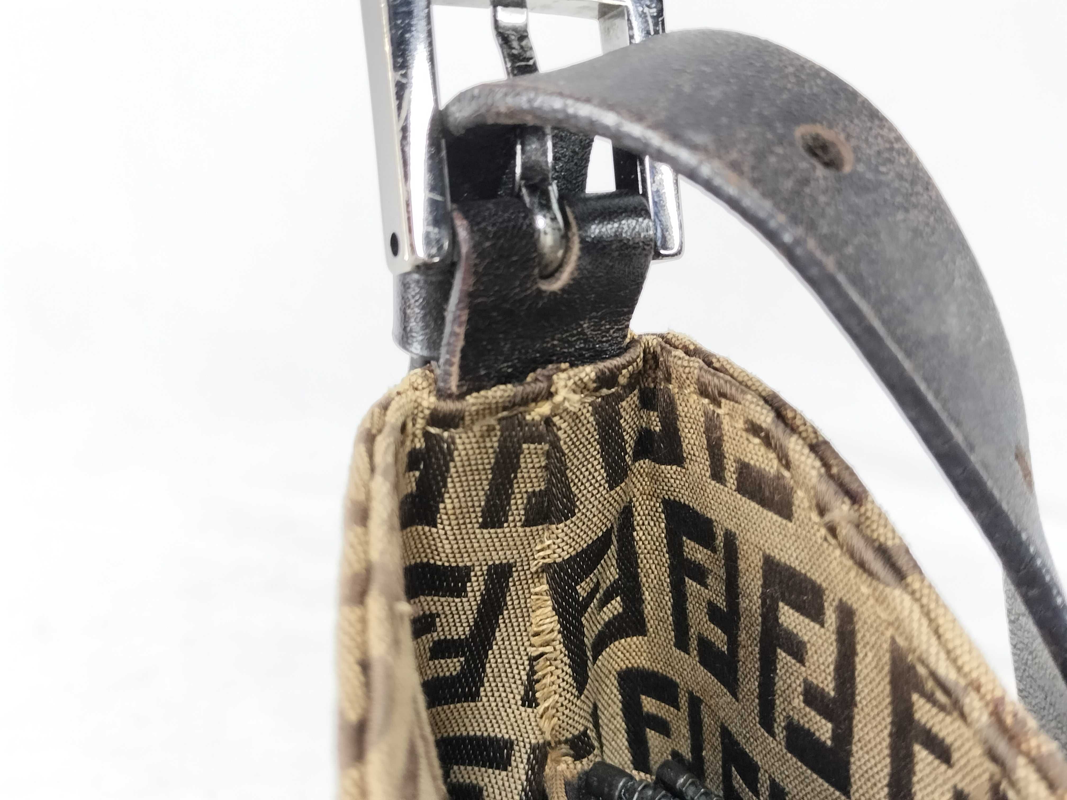 Zucca pattern Fendi Mamma Zucca shoulder bag with aftermarket zipper — view 8