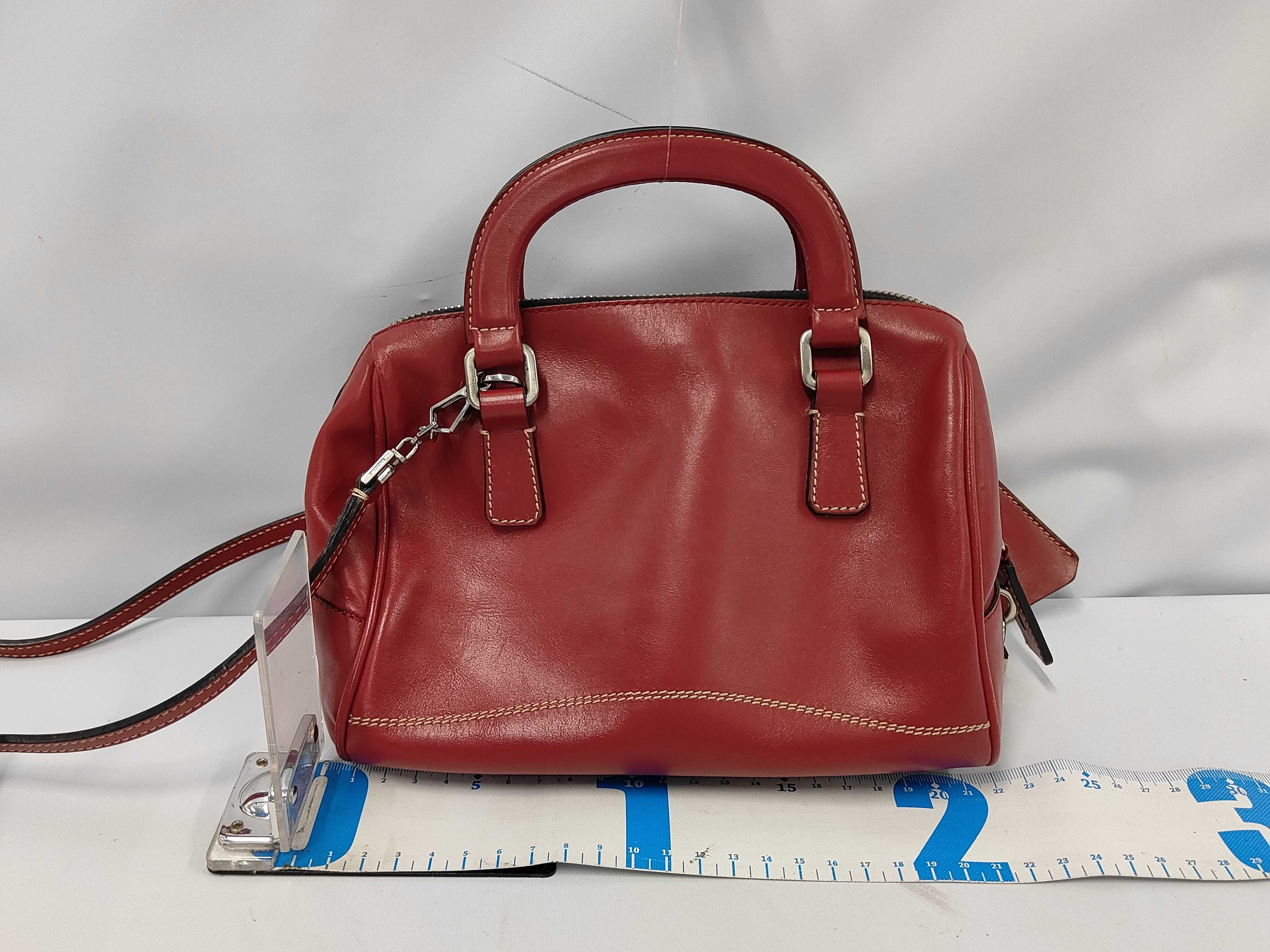 Leather Shoulder Bag Red Handbag — view 2