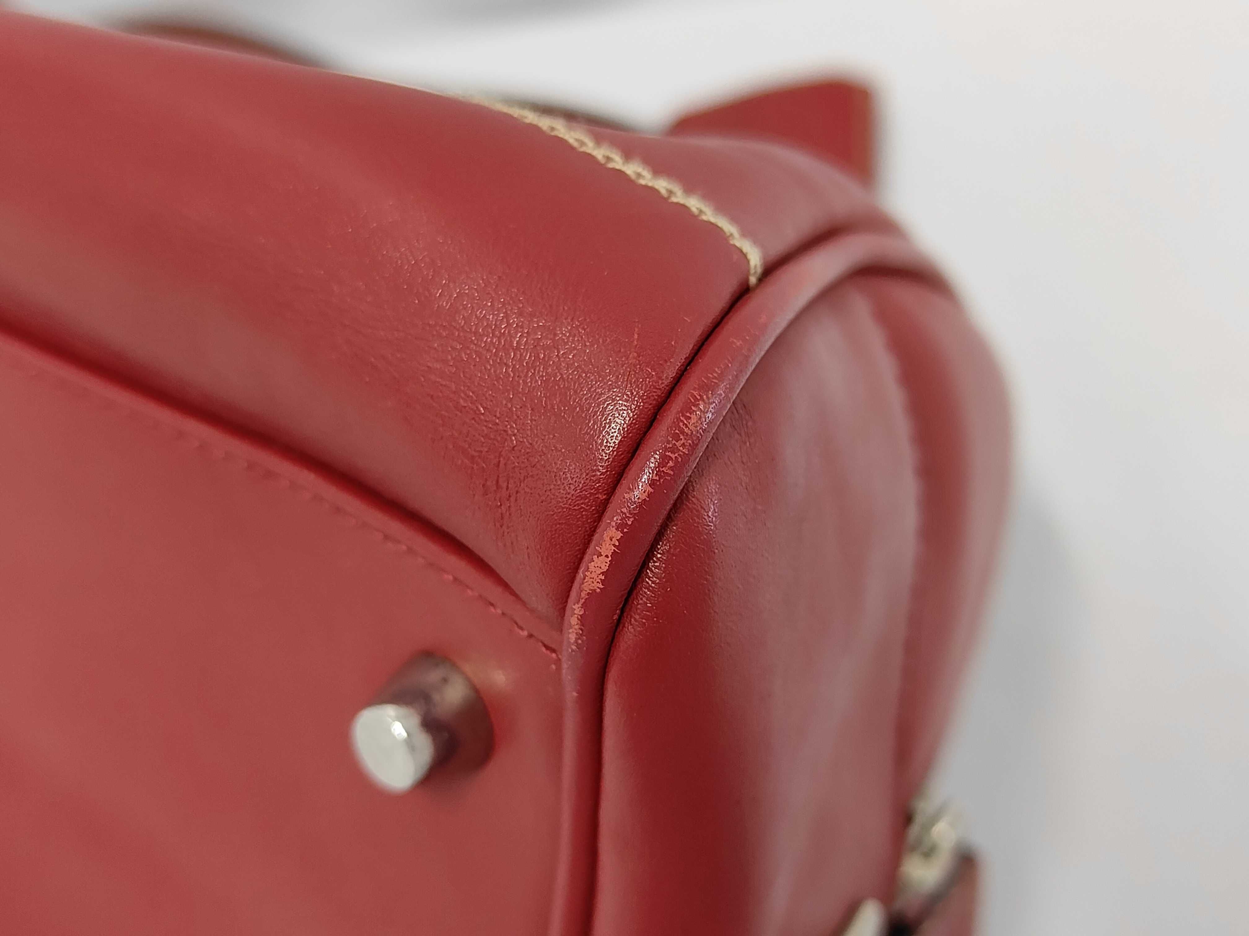 Leather Shoulder Bag Red Handbag — view 3