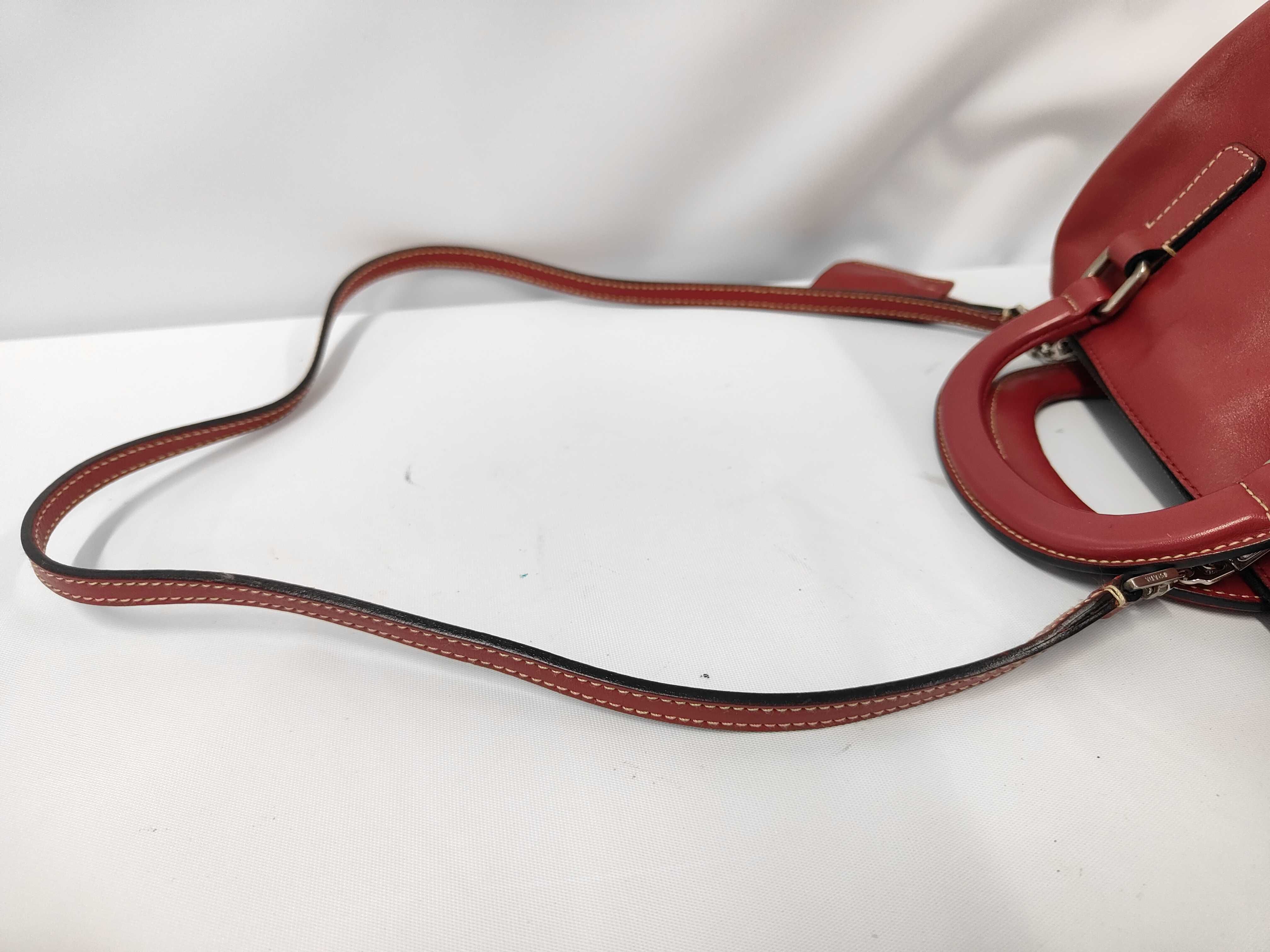 Leather Shoulder Bag Red Handbag — view 5