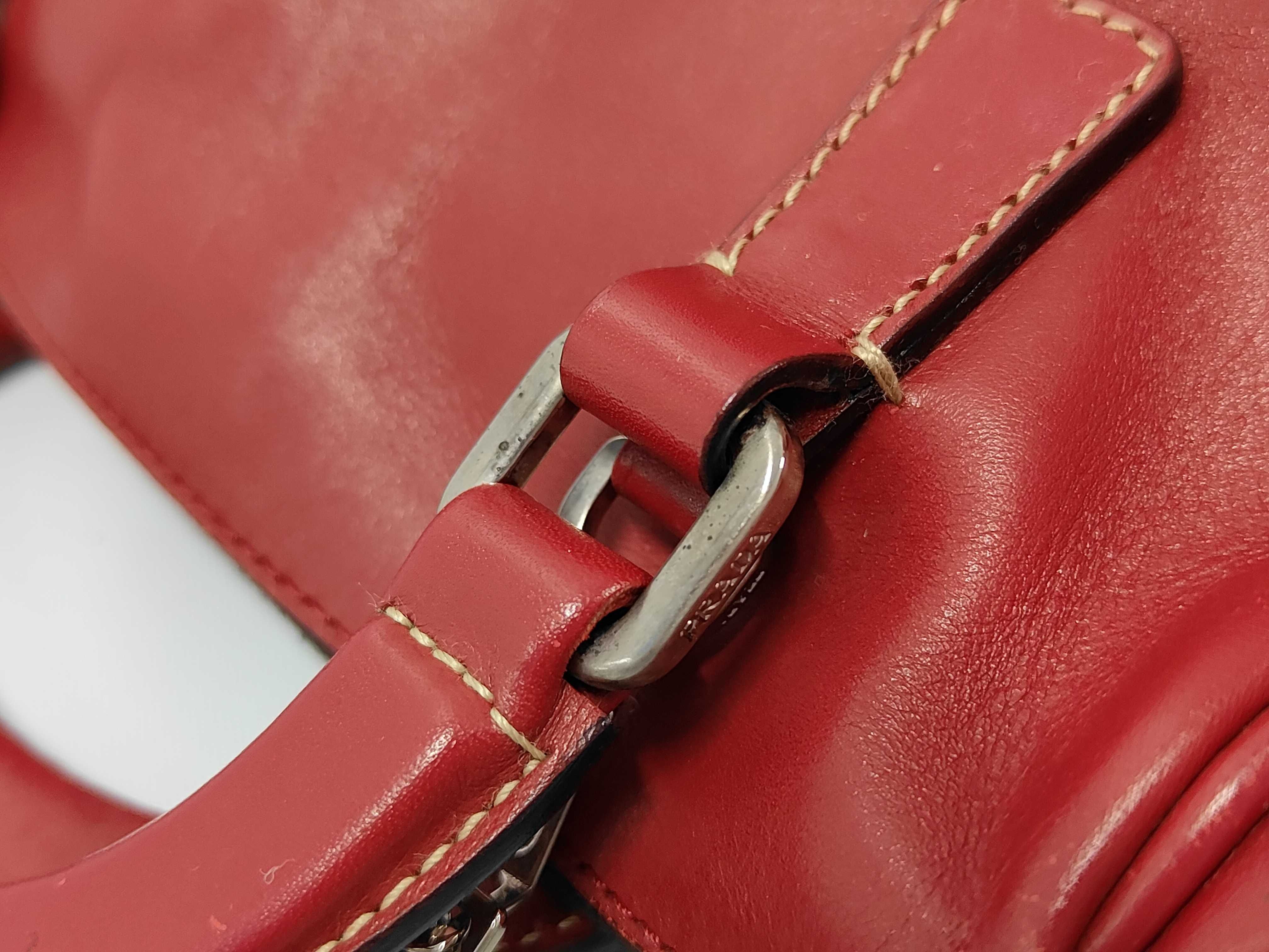 Leather Shoulder Bag Red Handbag — view 6