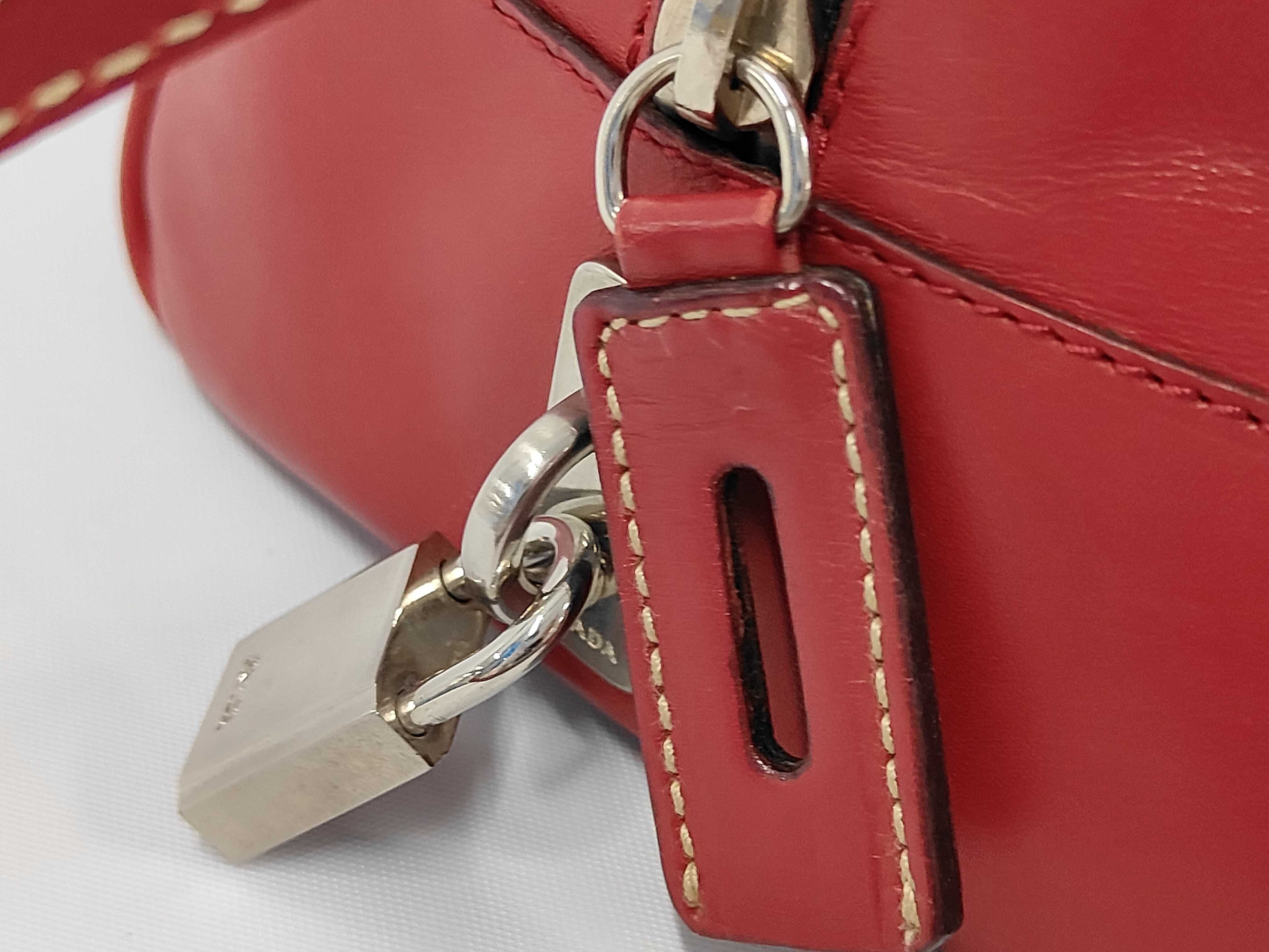 Leather Shoulder Bag Red Handbag — view 7