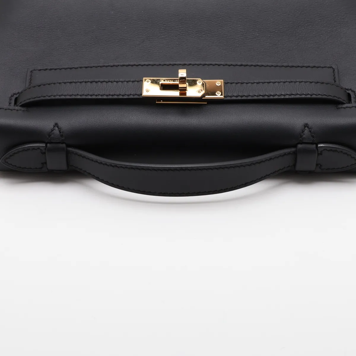 [Individually packaged] Hermes Pochette Kelly, Veau Swift leather, black, gold hardware, K: 2025 — view 5