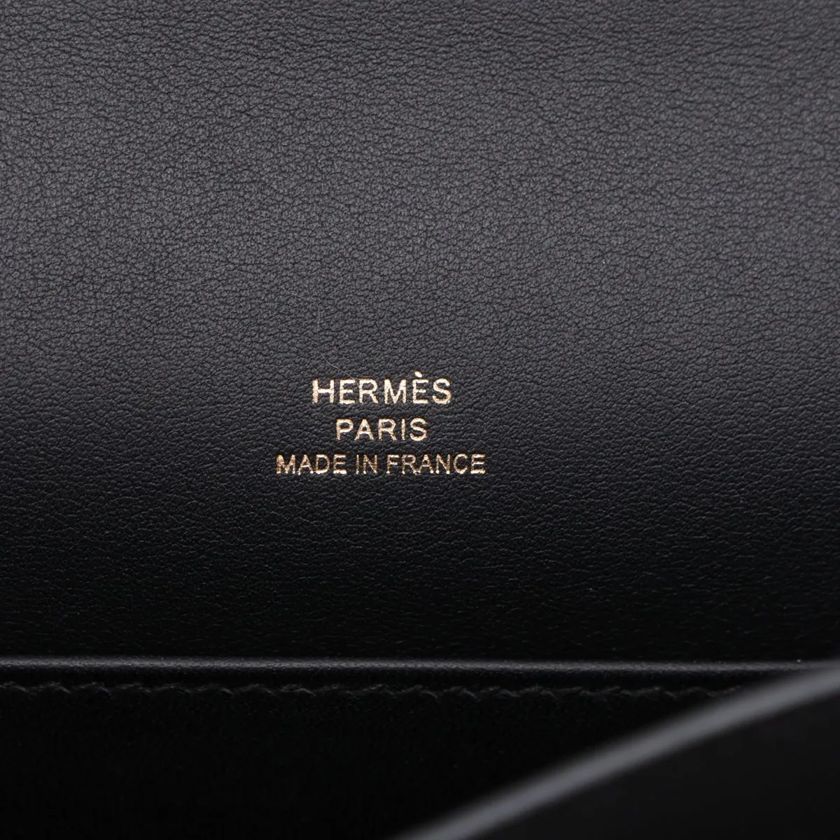 [Individually packaged] Hermes Pochette Kelly, Veau Swift leather, black, gold hardware, K: 2025 — view 9