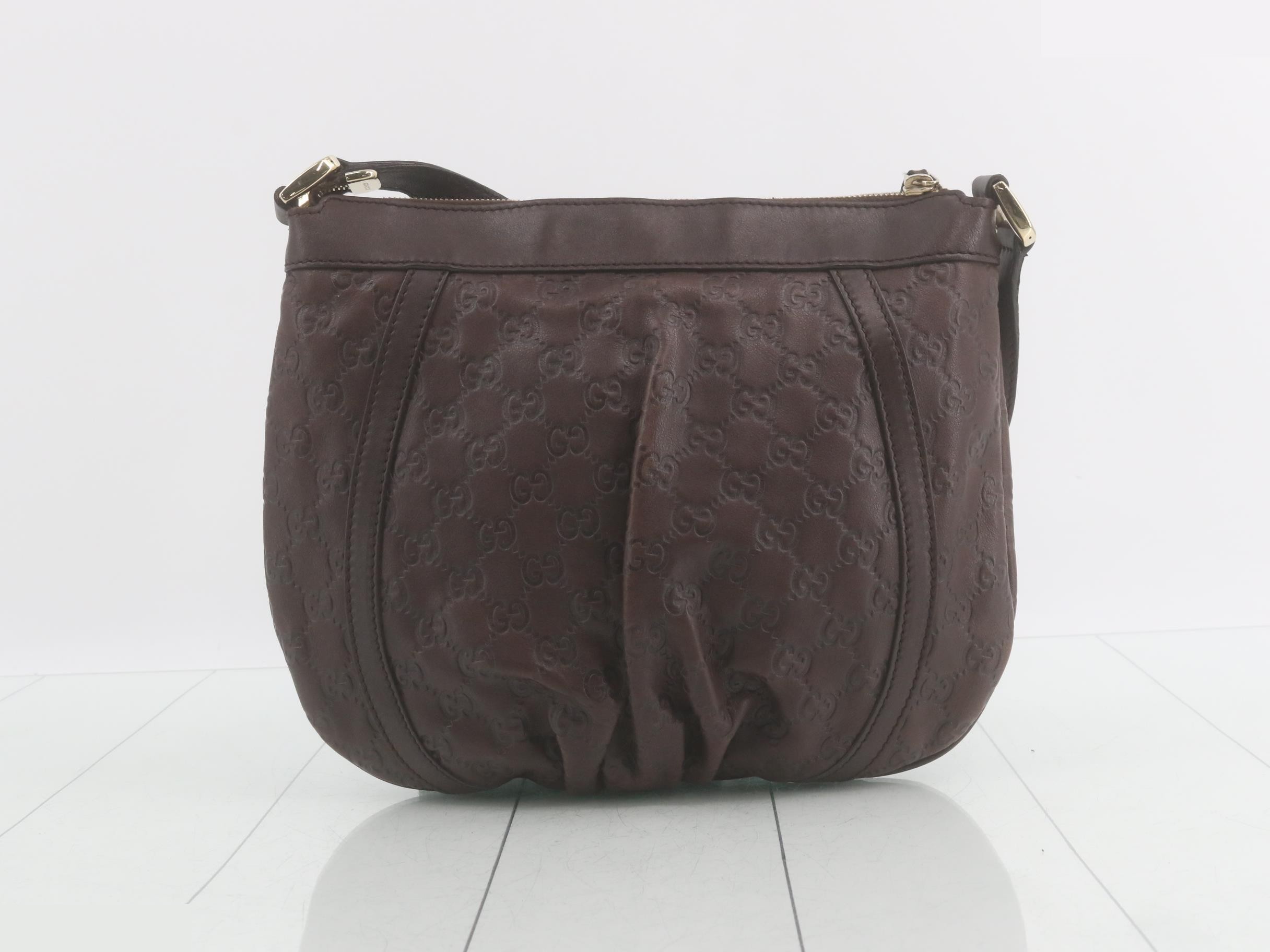 Guccissima (bag) - Shoulder bag, Abbey, Dark Brown — view 2
