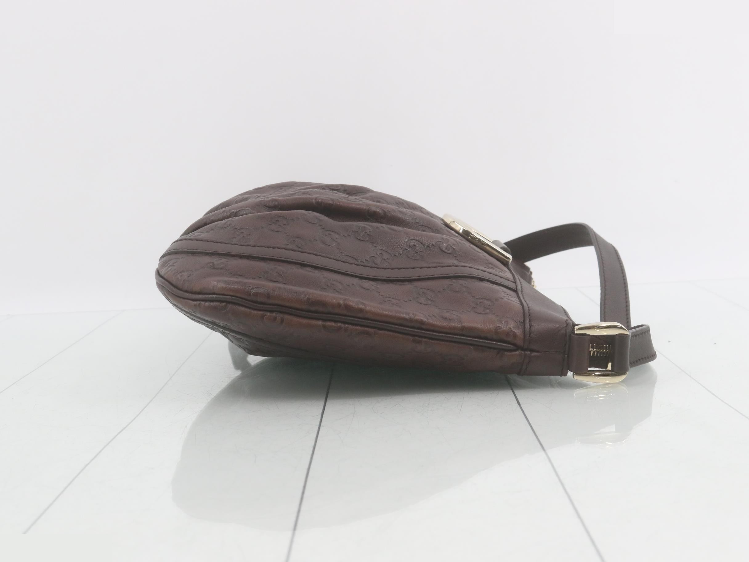 Guccissima (bag) - Shoulder bag, Abbey, Dark Brown — view 3