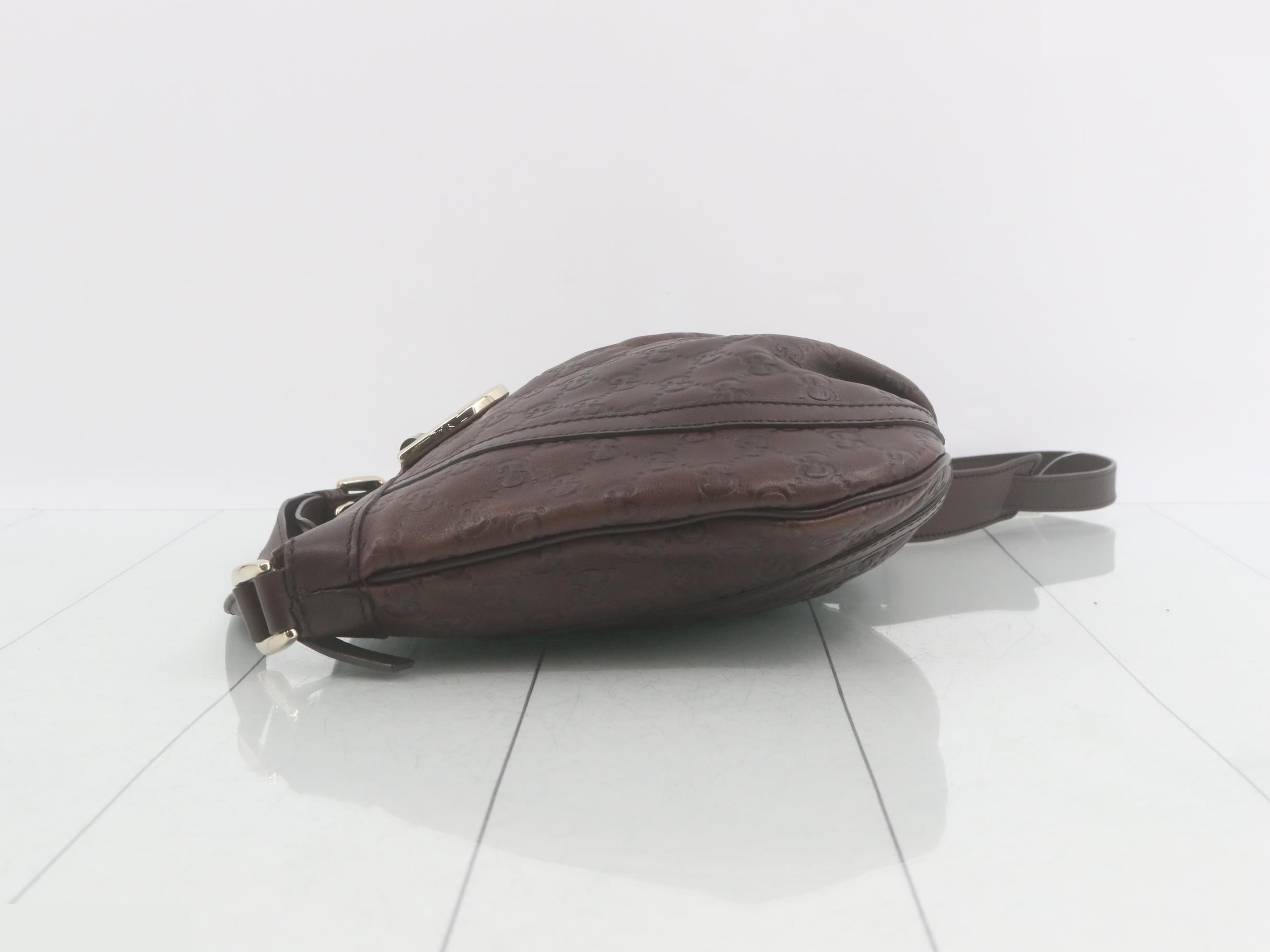 Guccissima (bag) - Shoulder bag, Abbey, Dark Brown — view 4