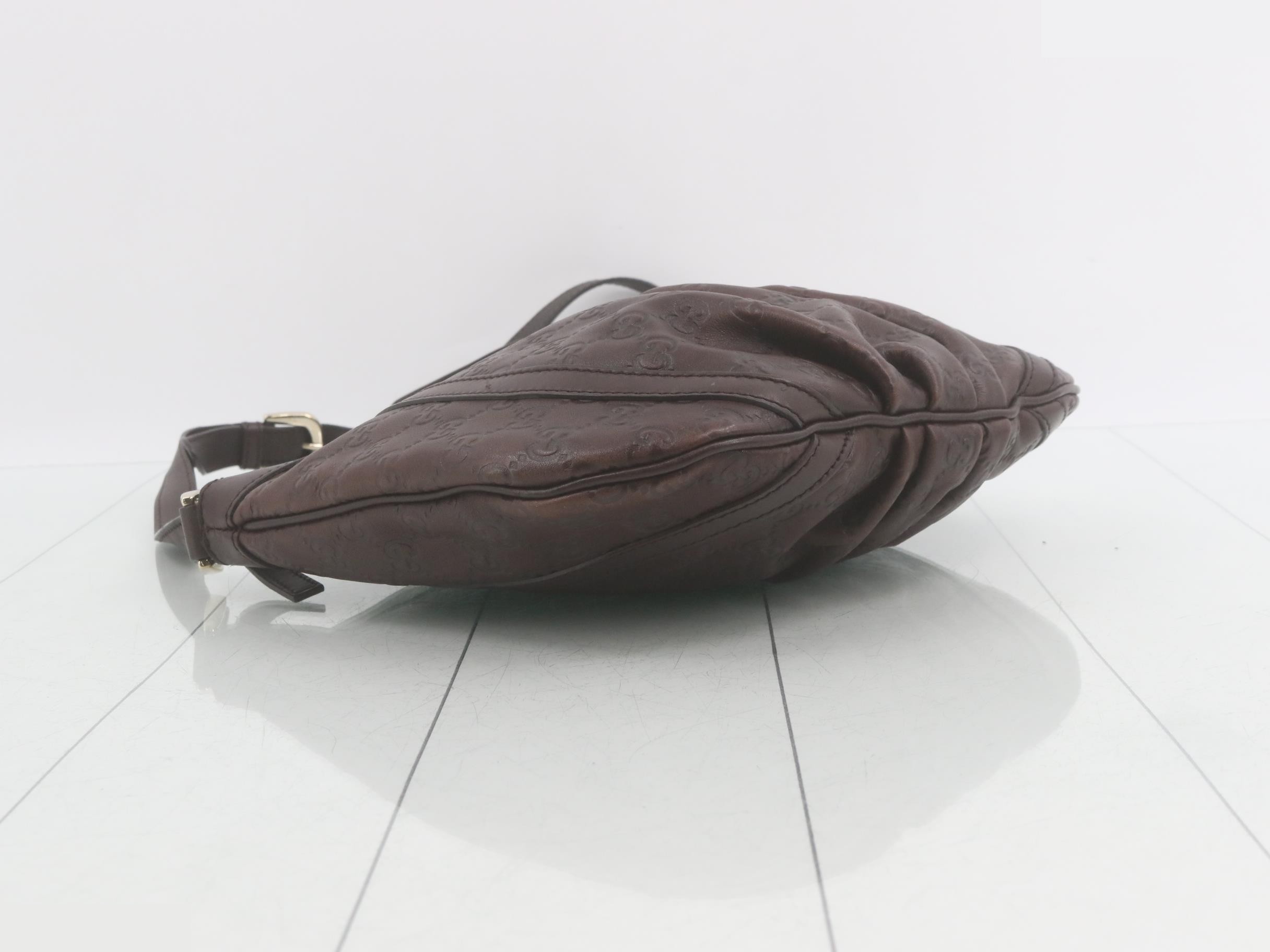Guccissima (bag) - Shoulder bag, Abbey, Dark Brown — view 5