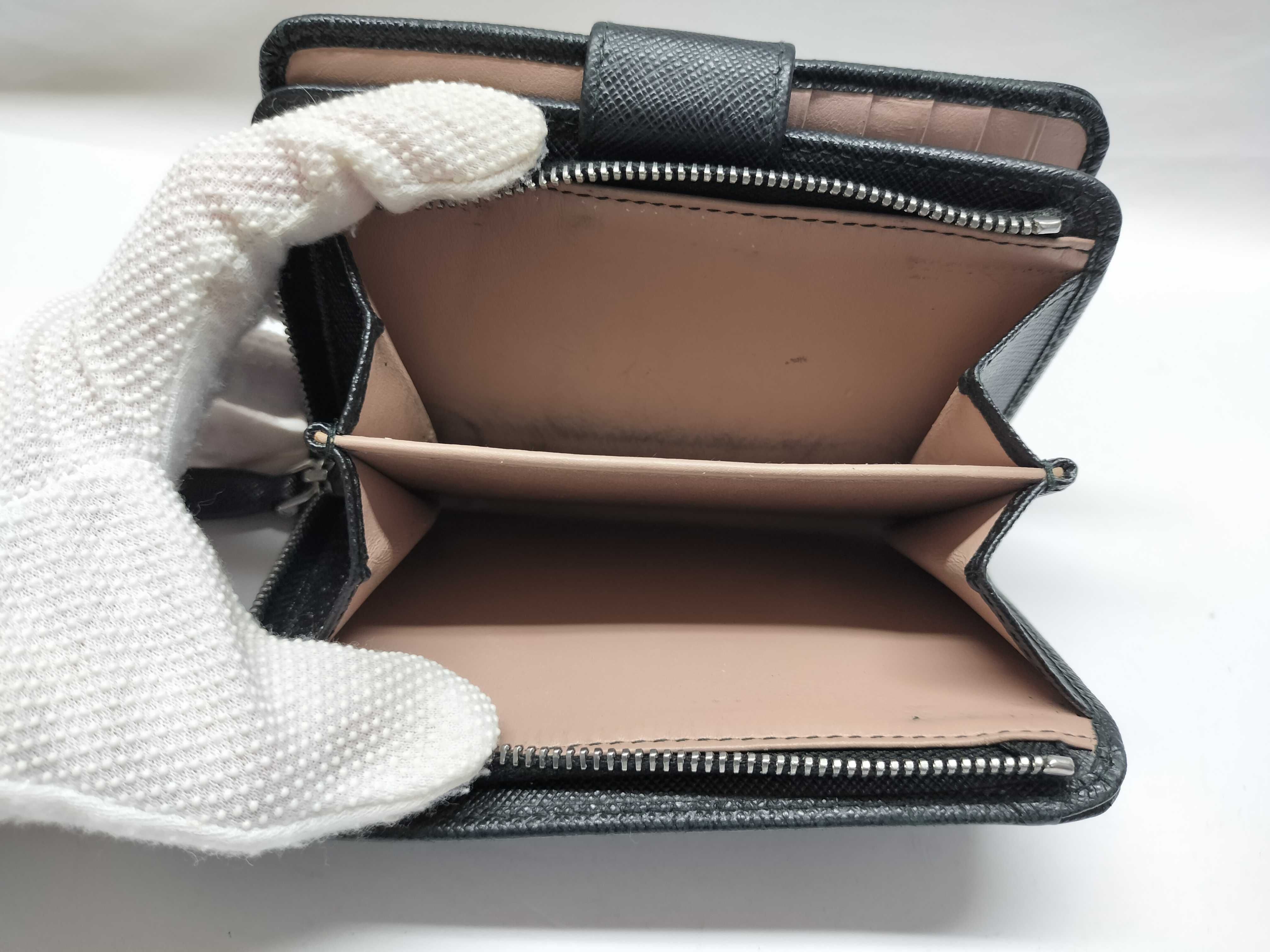 Saffiano Folding Wallet, Black — view 12