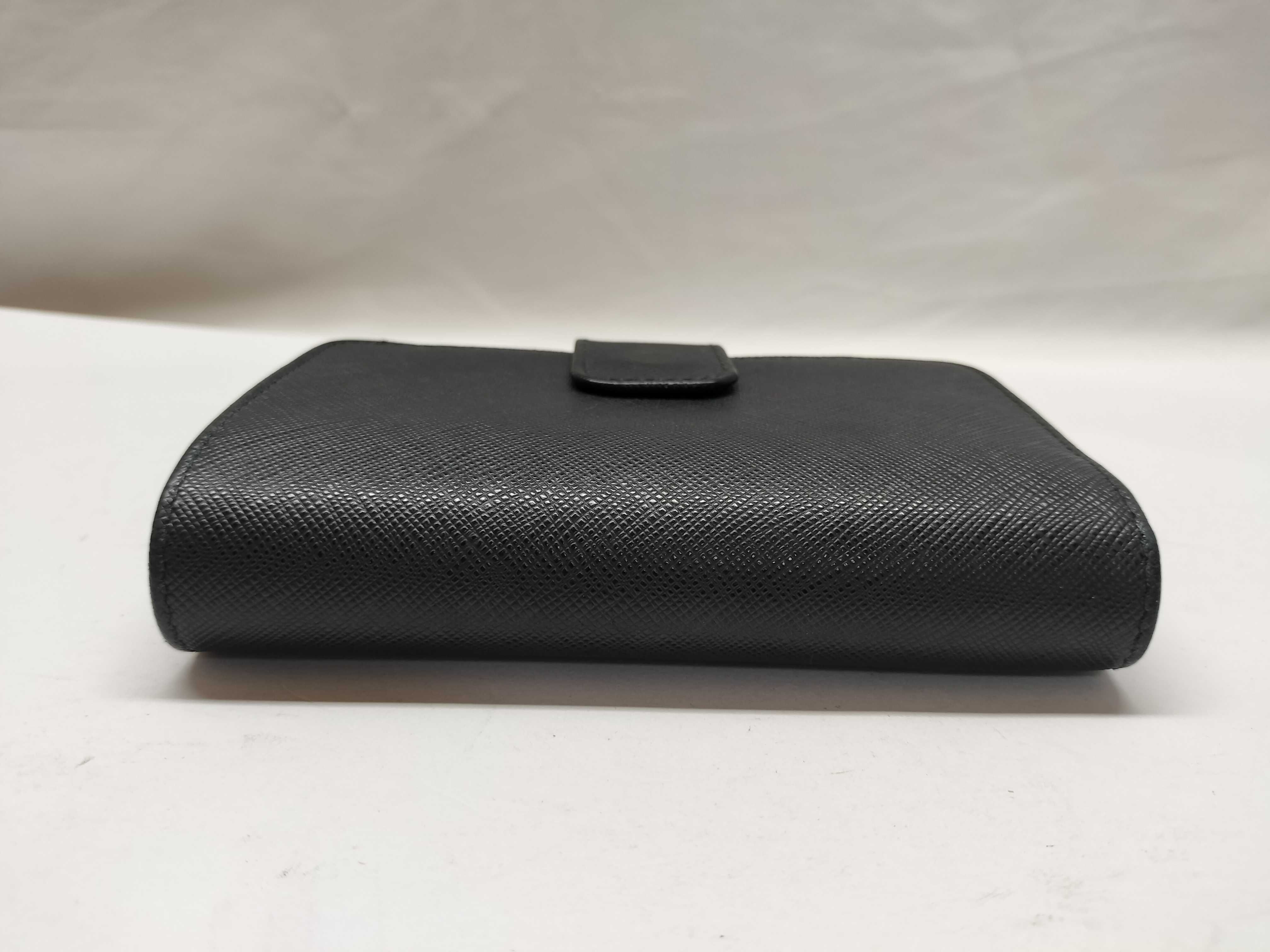 Saffiano Folding Wallet, Black — view 4