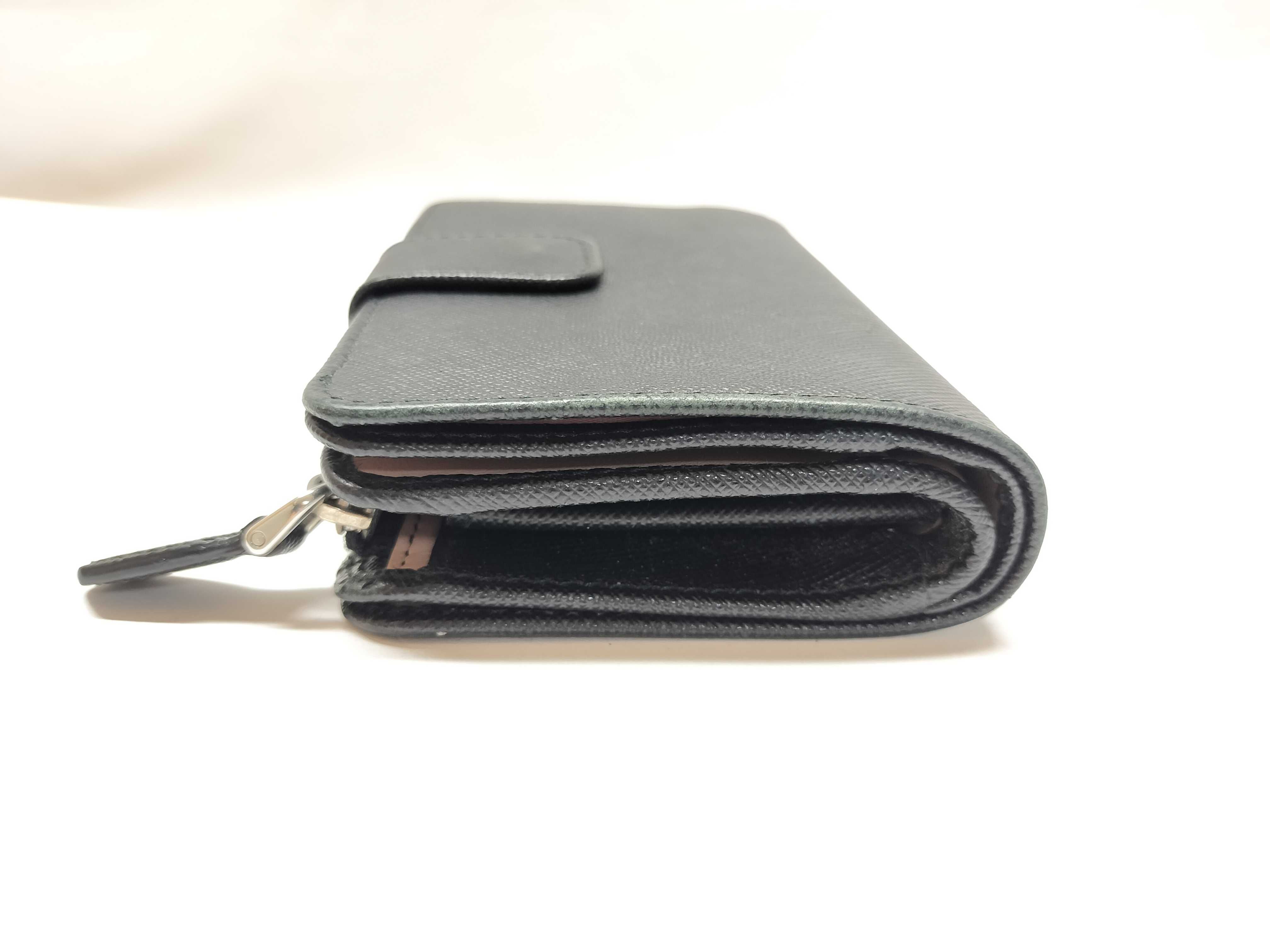Saffiano Folding Wallet, Black — view 5