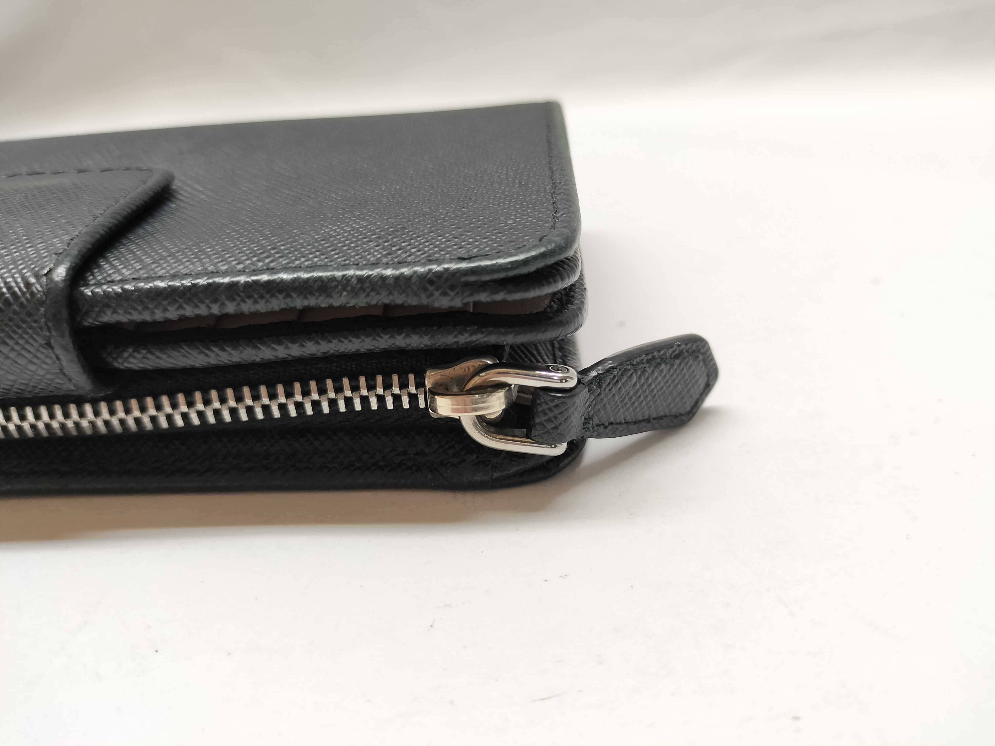 Saffiano Folding Wallet, Black — view 6