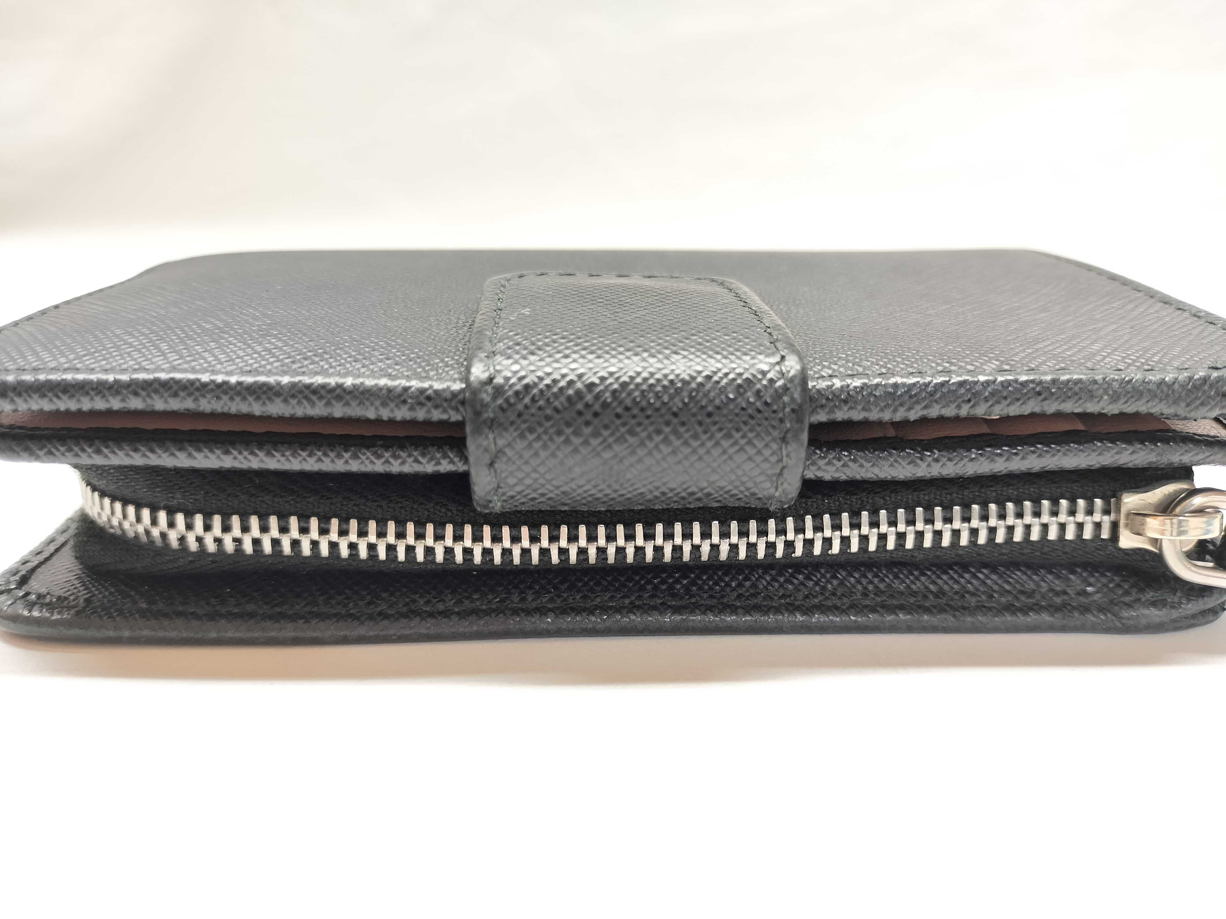 Saffiano Folding Wallet, Black — view 7