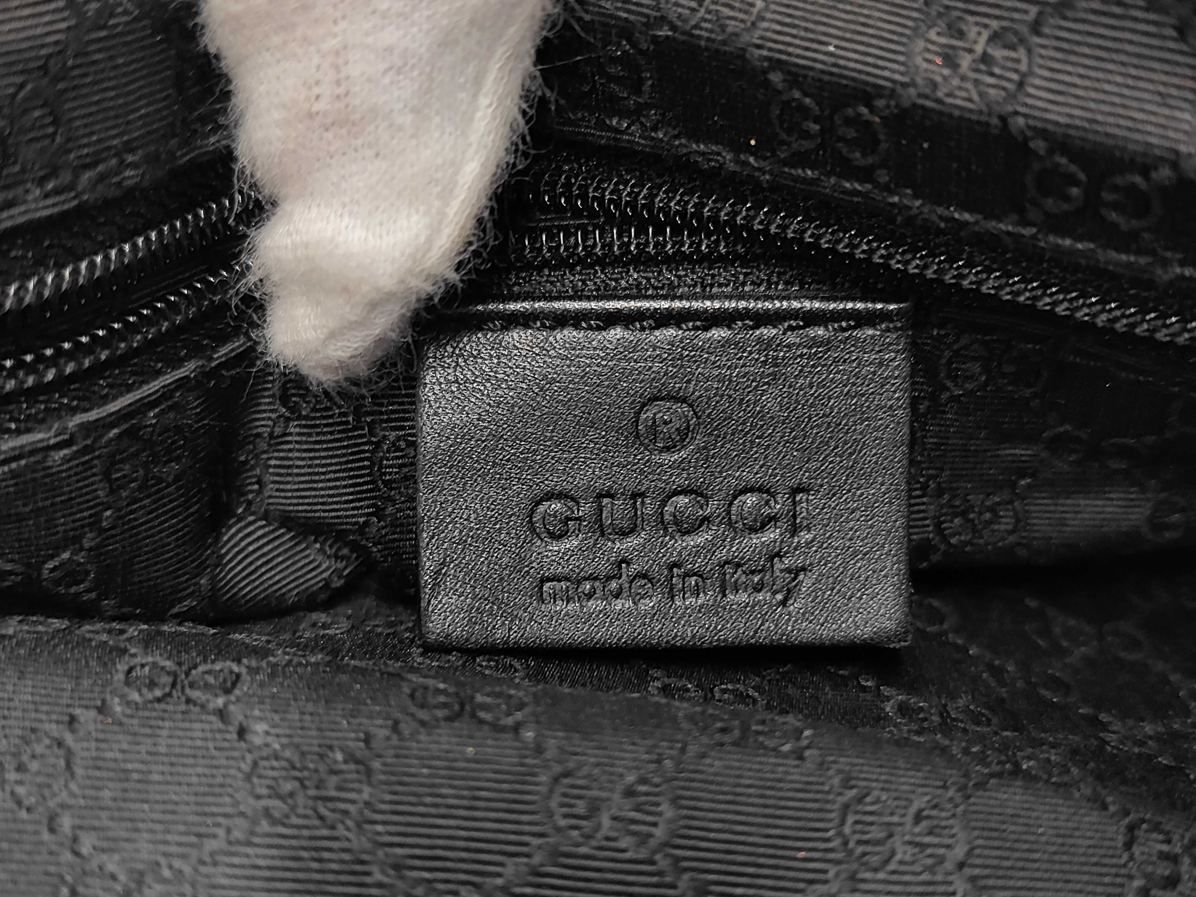 30458 Mini Boston Bag Handbag Denim Canvas x Leather Black Handbag — view 11