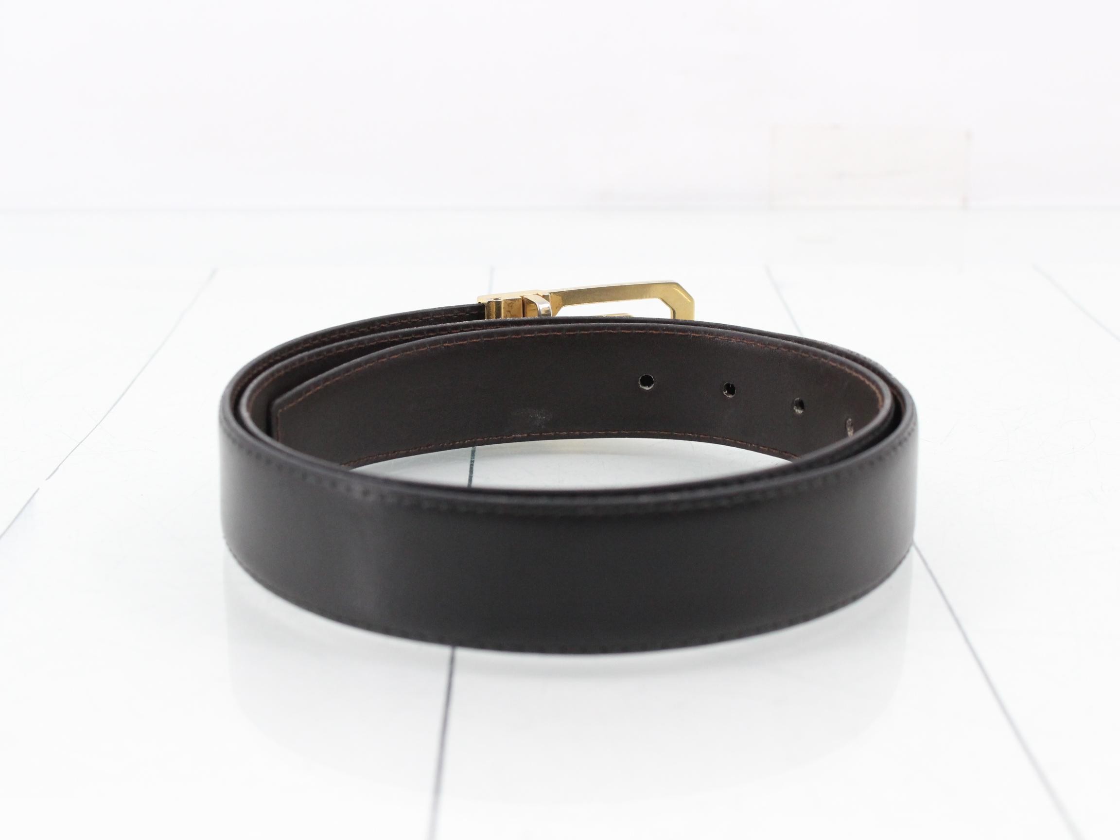 belt, carriage buckle, leather. — view 2