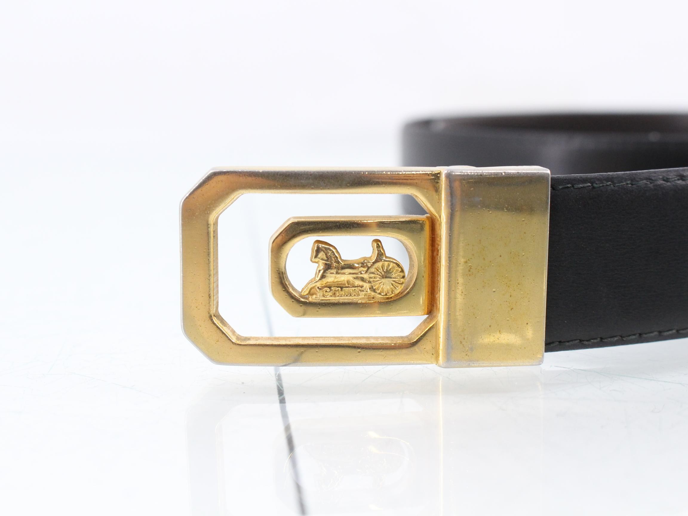 belt, carriage buckle, leather. — view 3