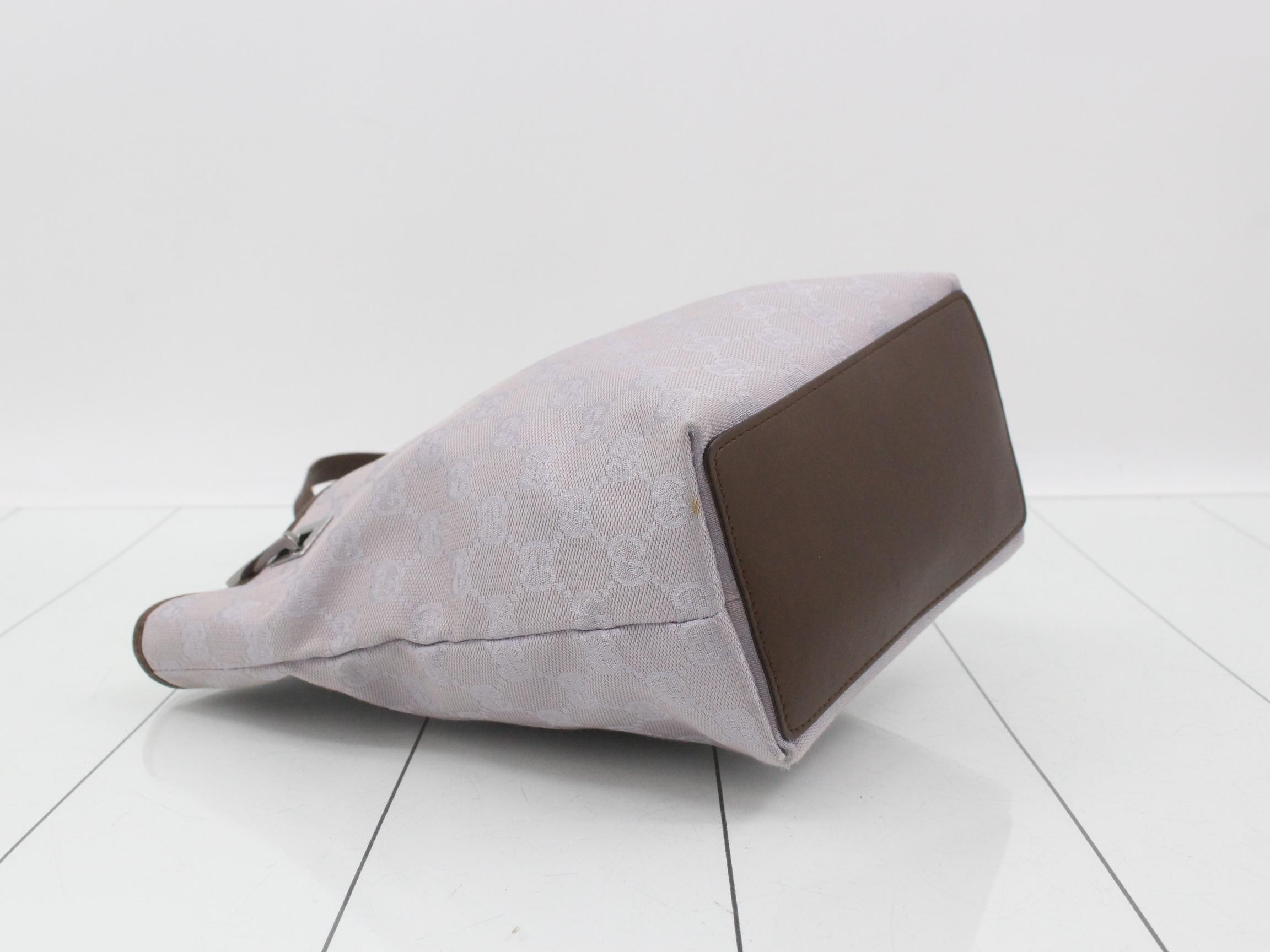 canvas tote bag, brown and light purple, item number 31244 — view 5