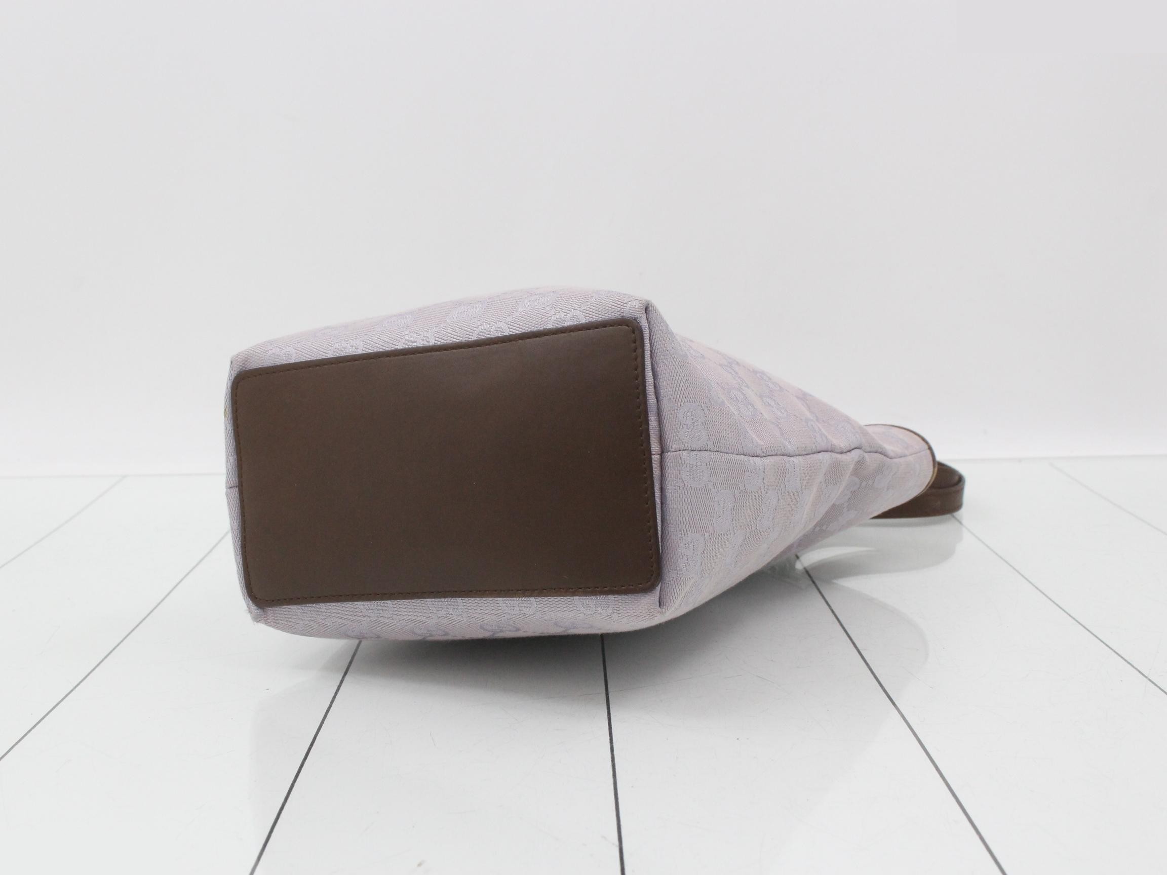canvas tote bag, brown and light purple, item number 31244 — view 6