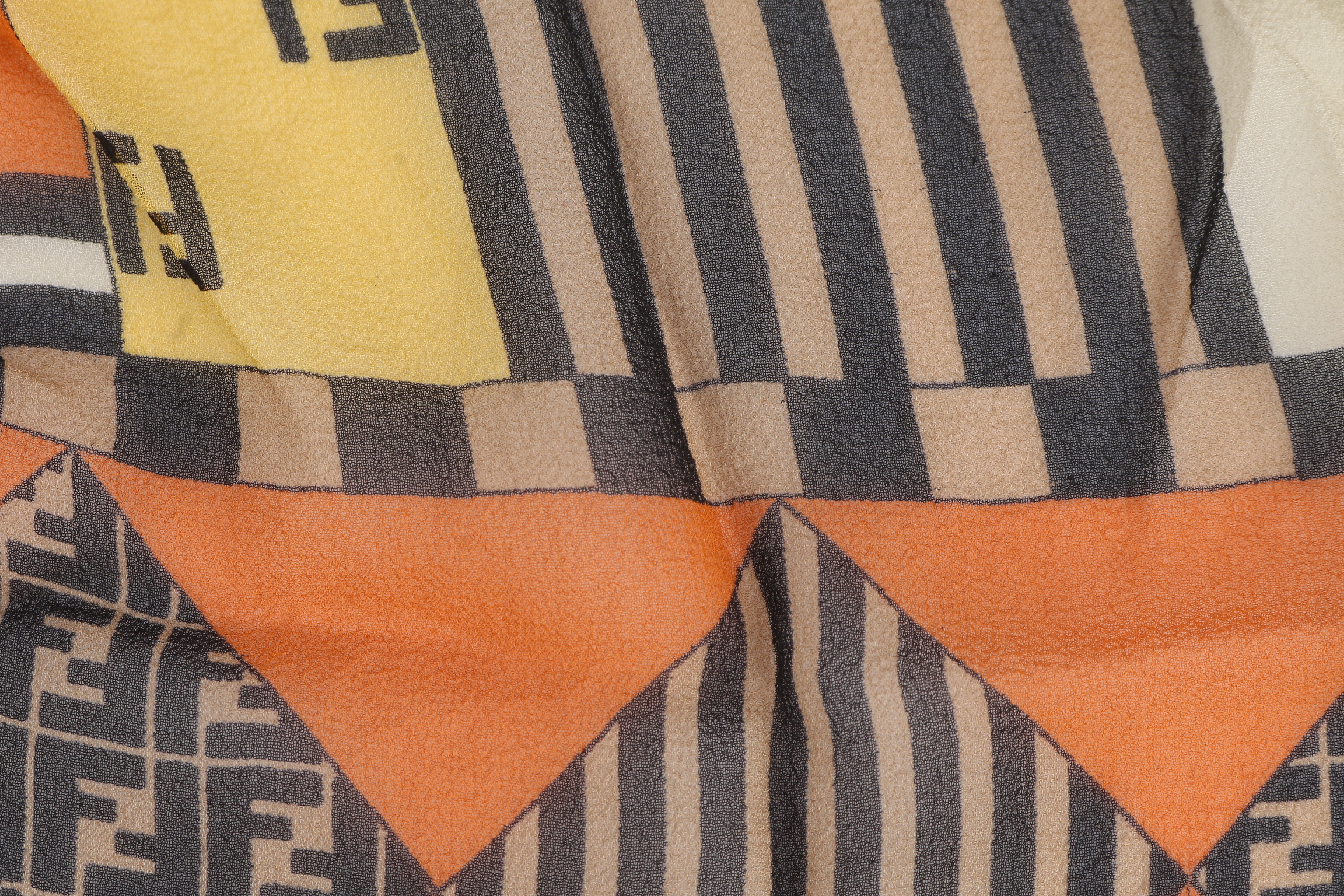 tagged 100% silk scarf/stole with all-over pattern, other accessories. — view 2